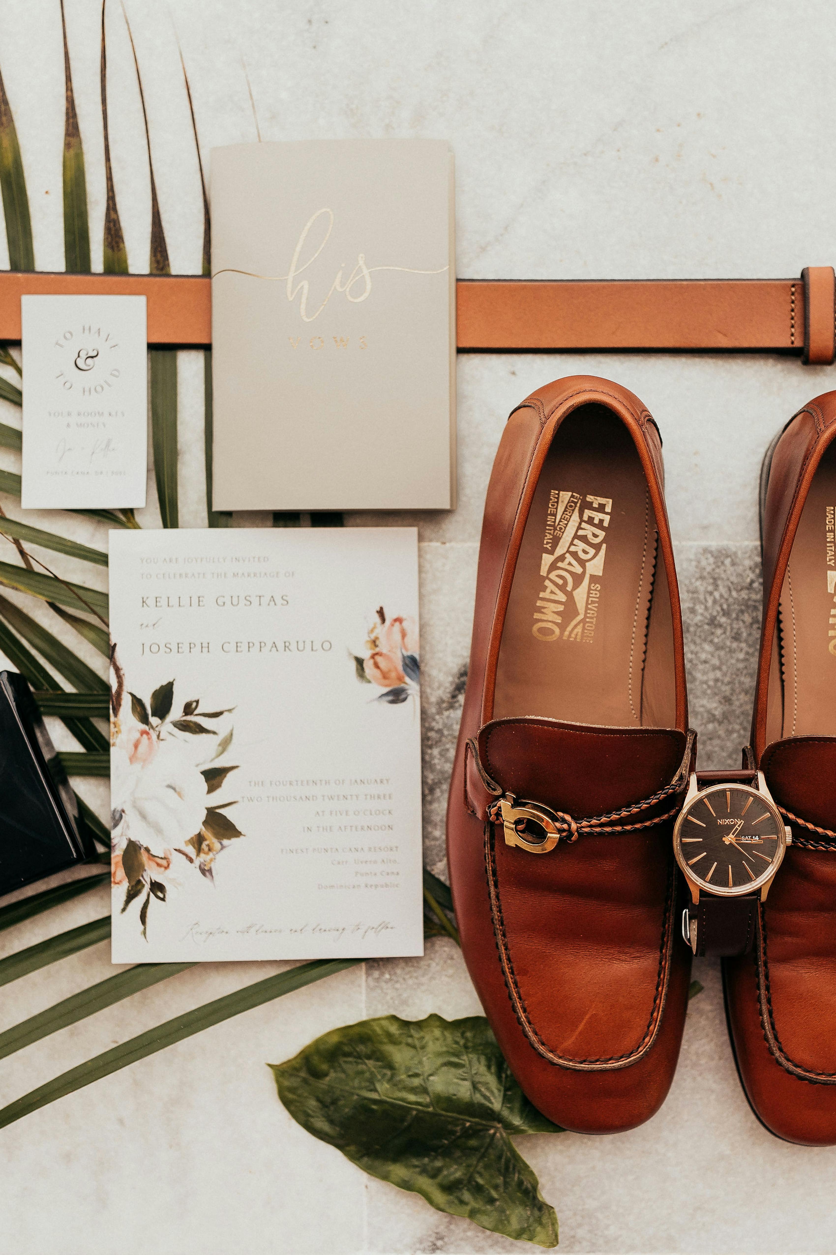 beach wedding styled photos