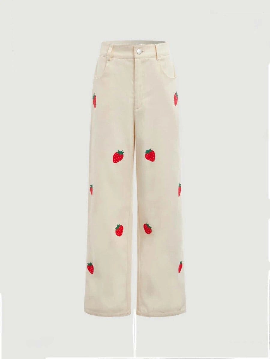 Strawberry pants for Love on Tour outfit idea.
