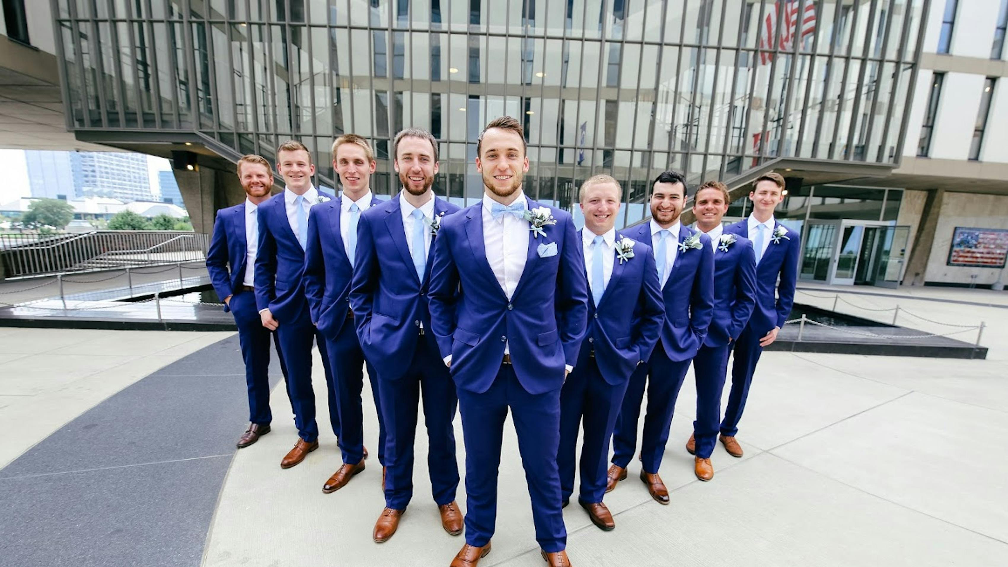How grooms can stand out with a different tie