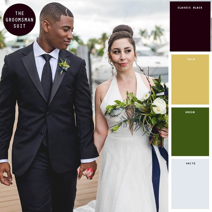 Fall Wedding Colors_Black_Gold and Green