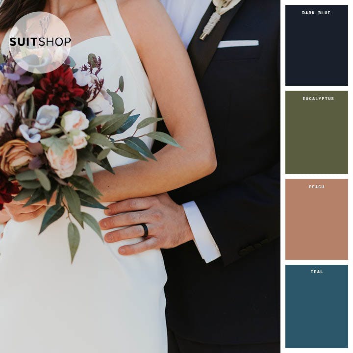 winter wedding color palettes