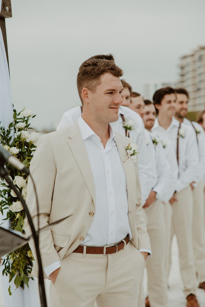 tan suits for weddings