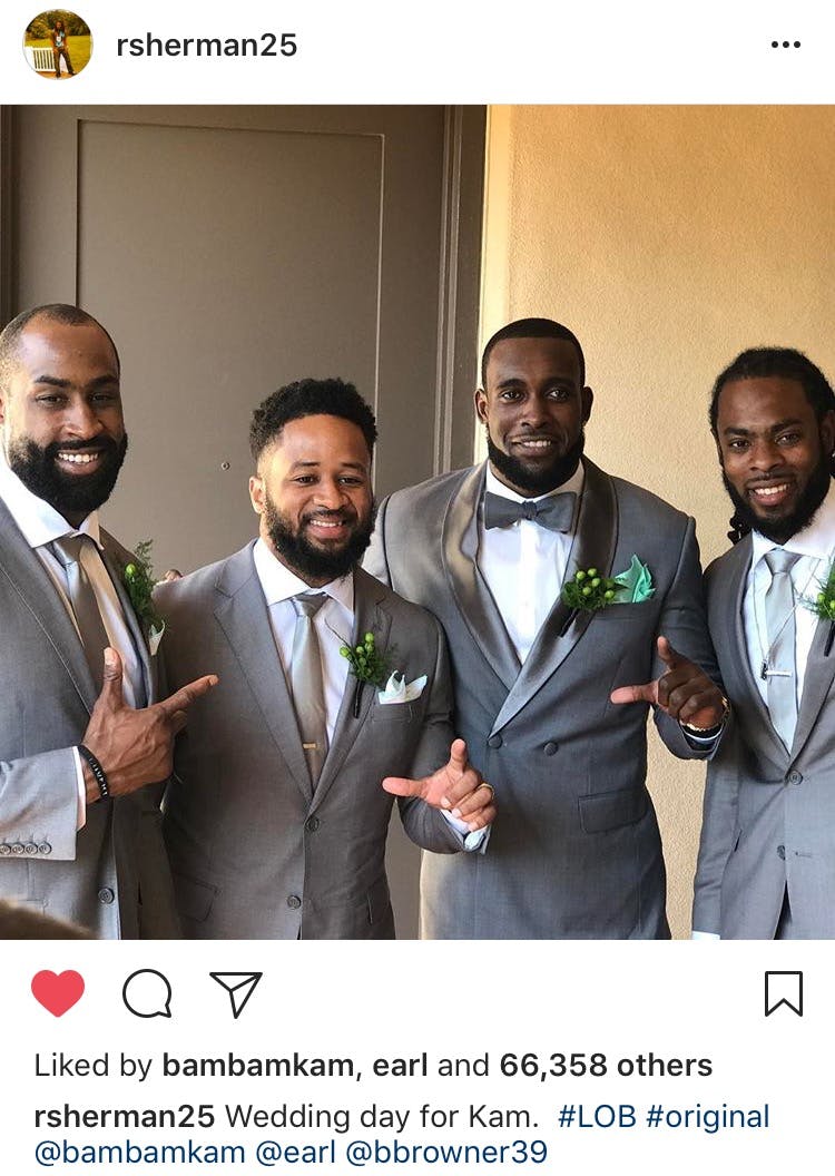 Richard Sherman Groomsman