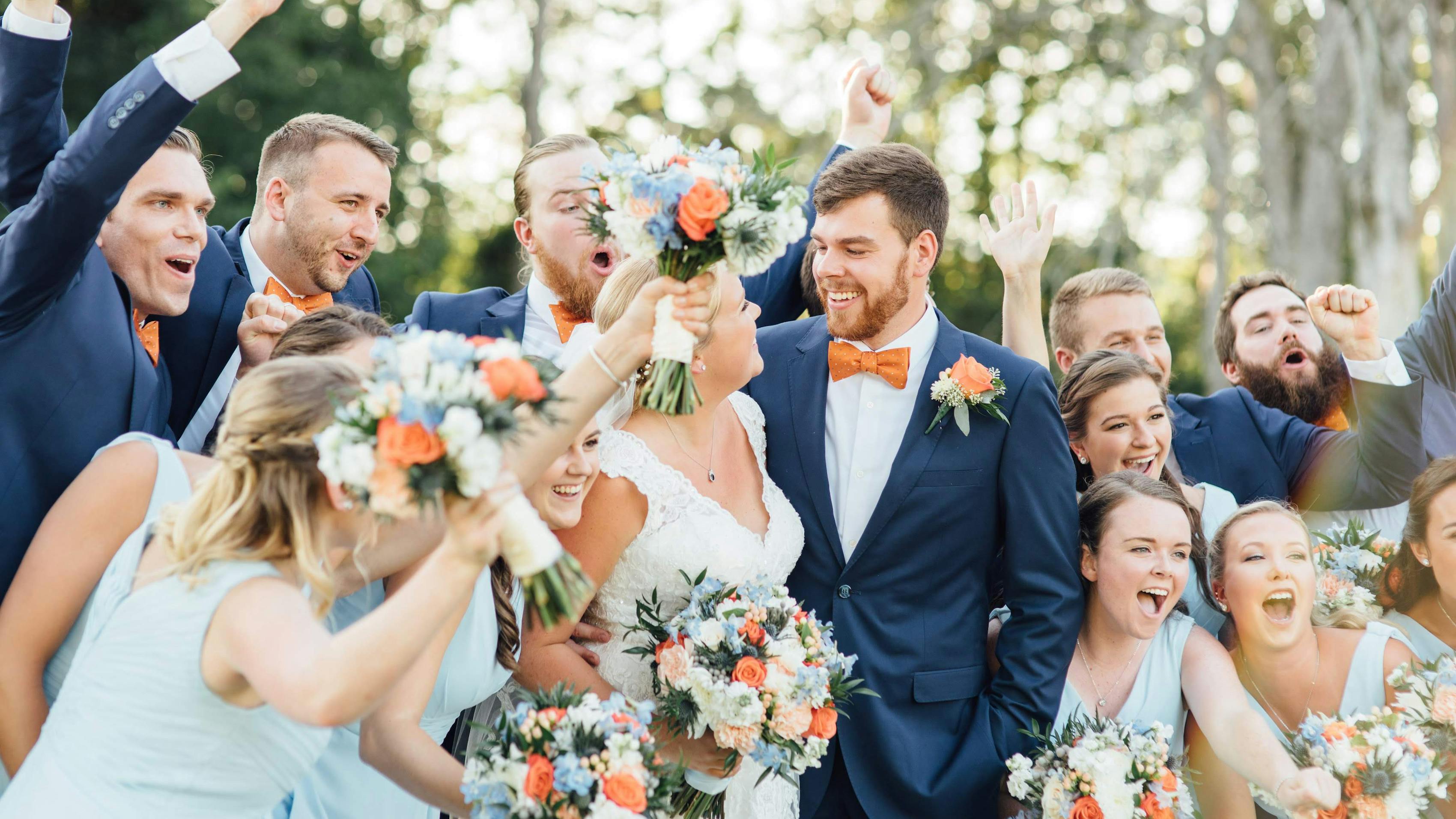 Seven wedding party photos ideas