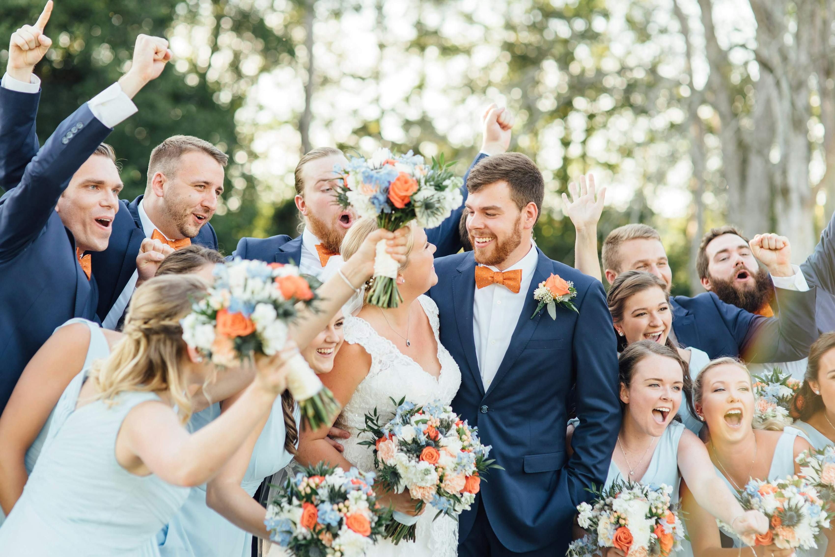 Seven wedding party photos ideas