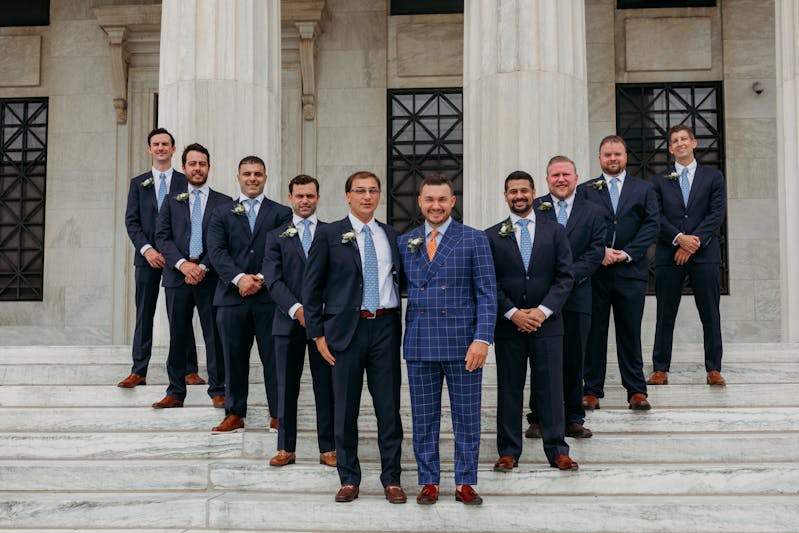 groom looks that differ from the groomsmen