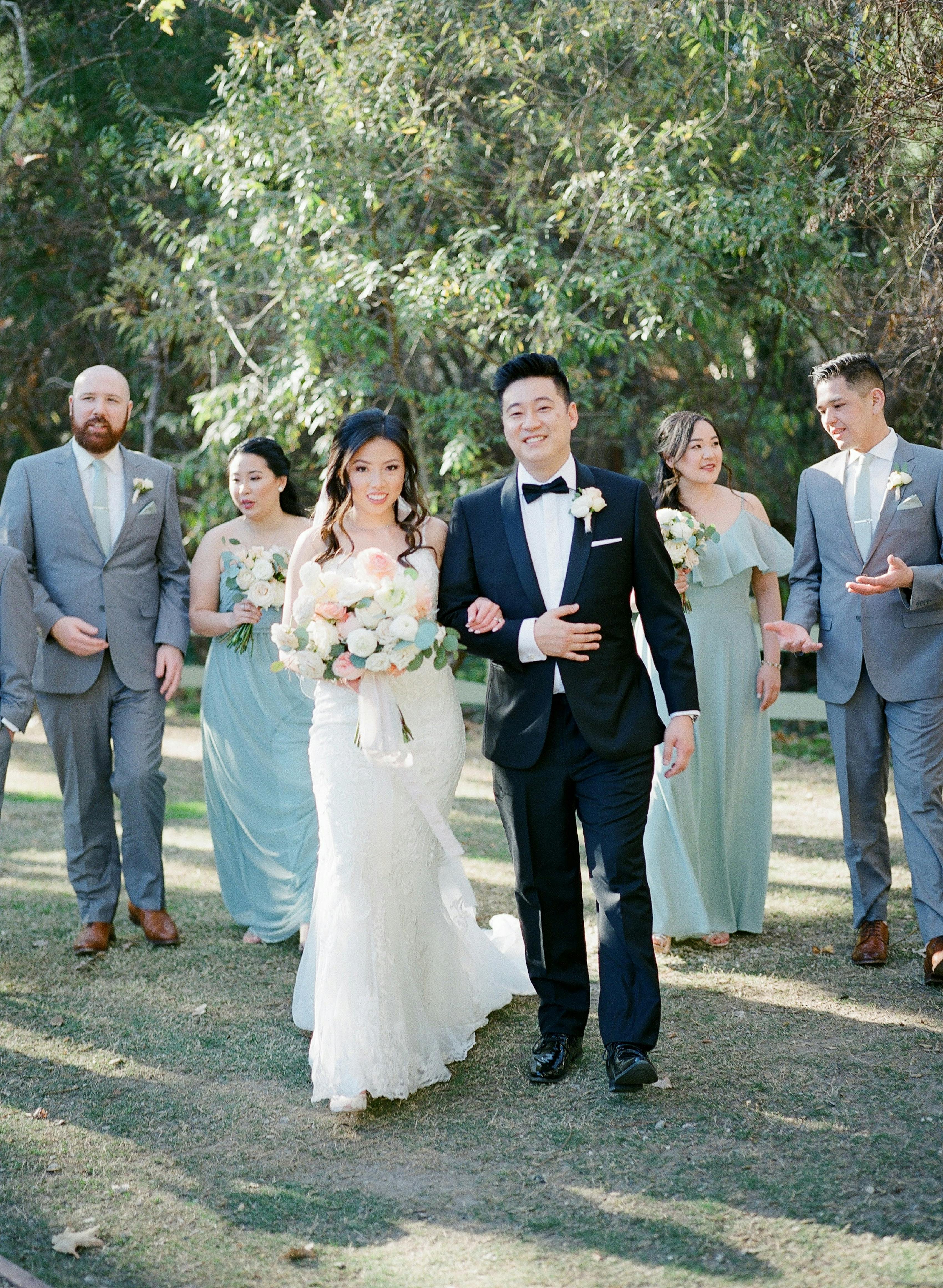 spring wedding party attire