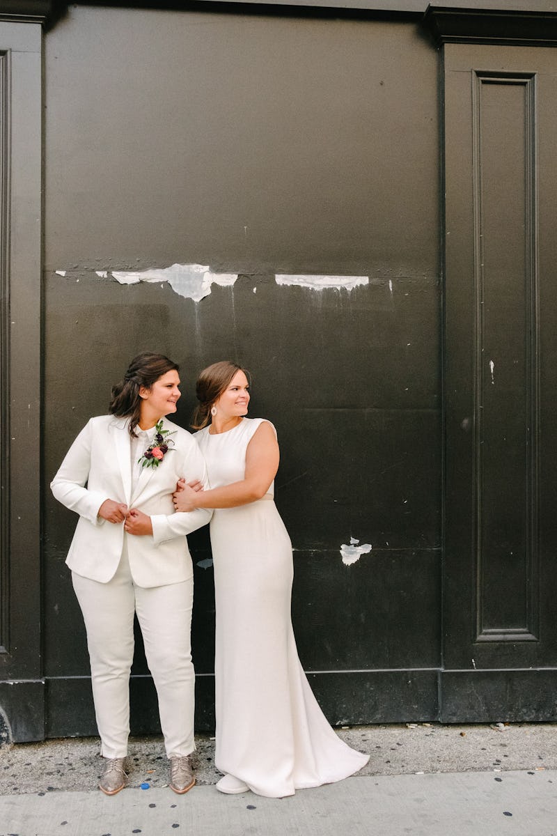 women's white tuxedo