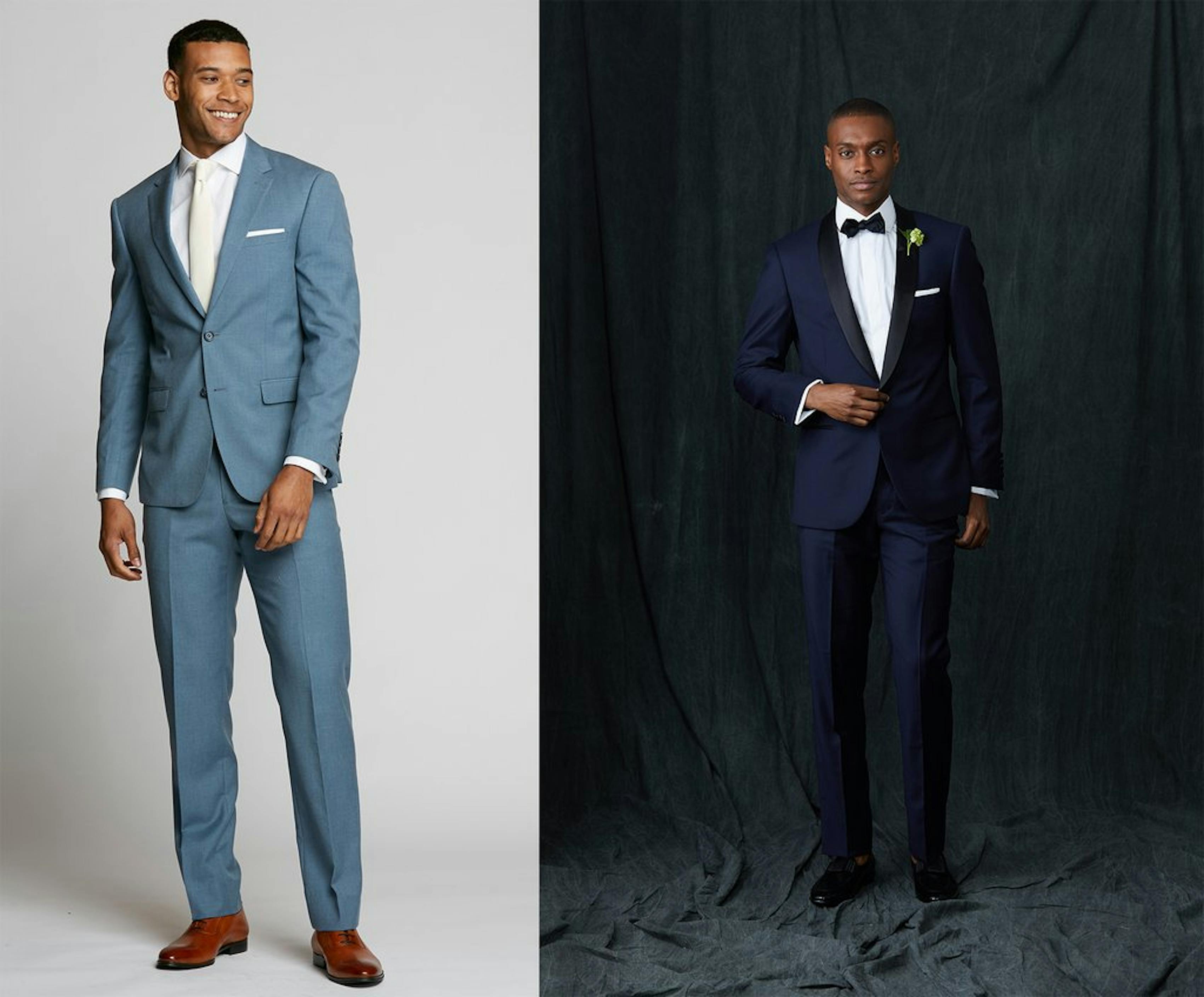 suit shop blue suit and tuxedo options