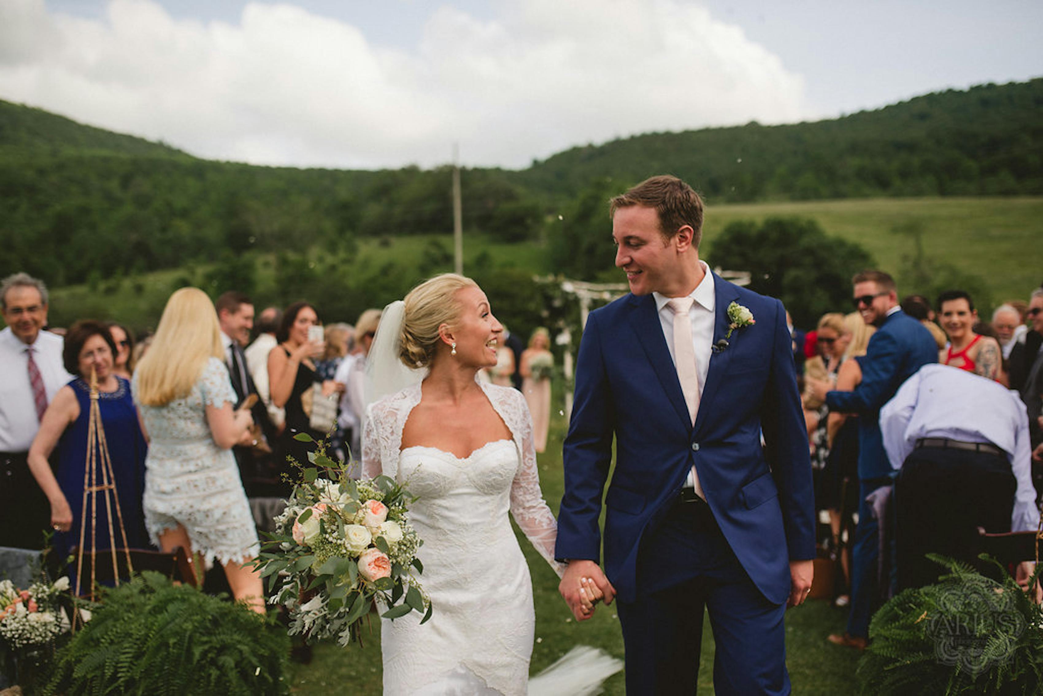 brilliant blue groomsmen suits