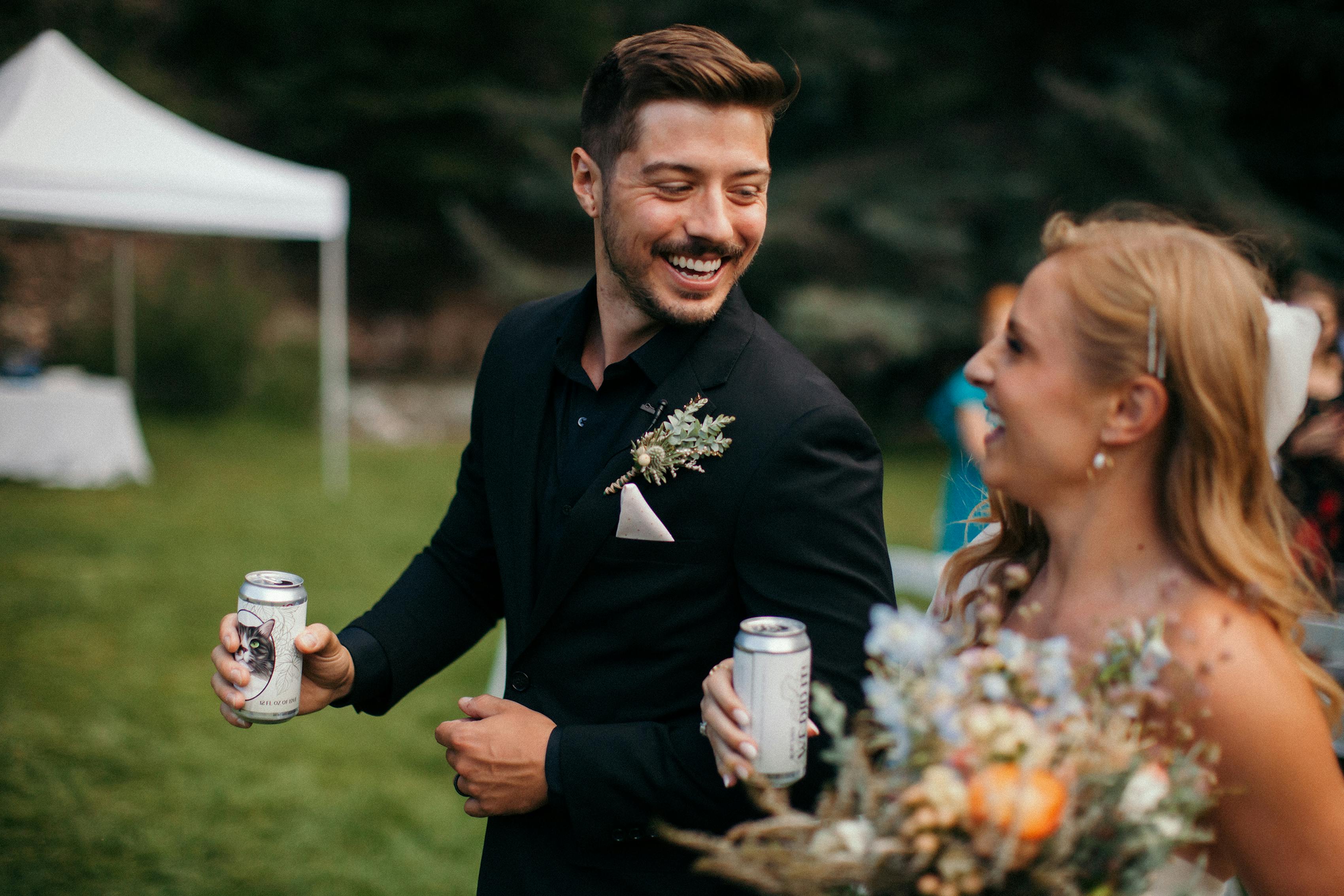 custom wedding koozies