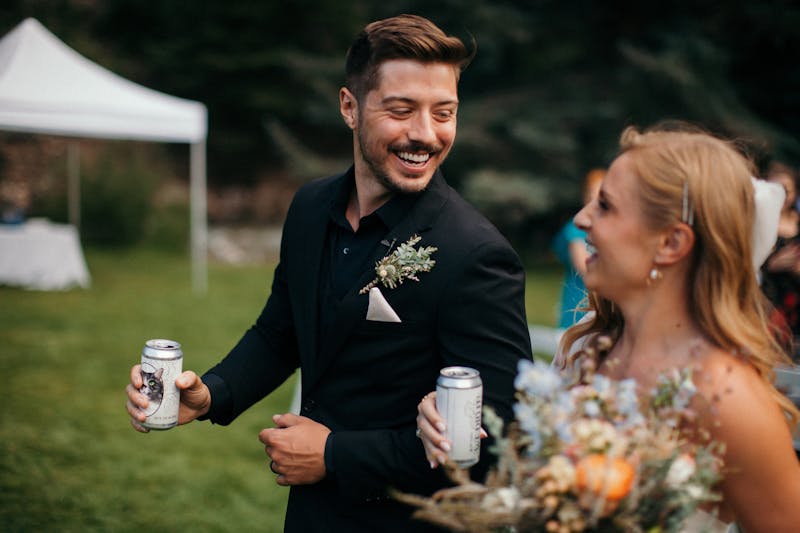 custom wedding koozies