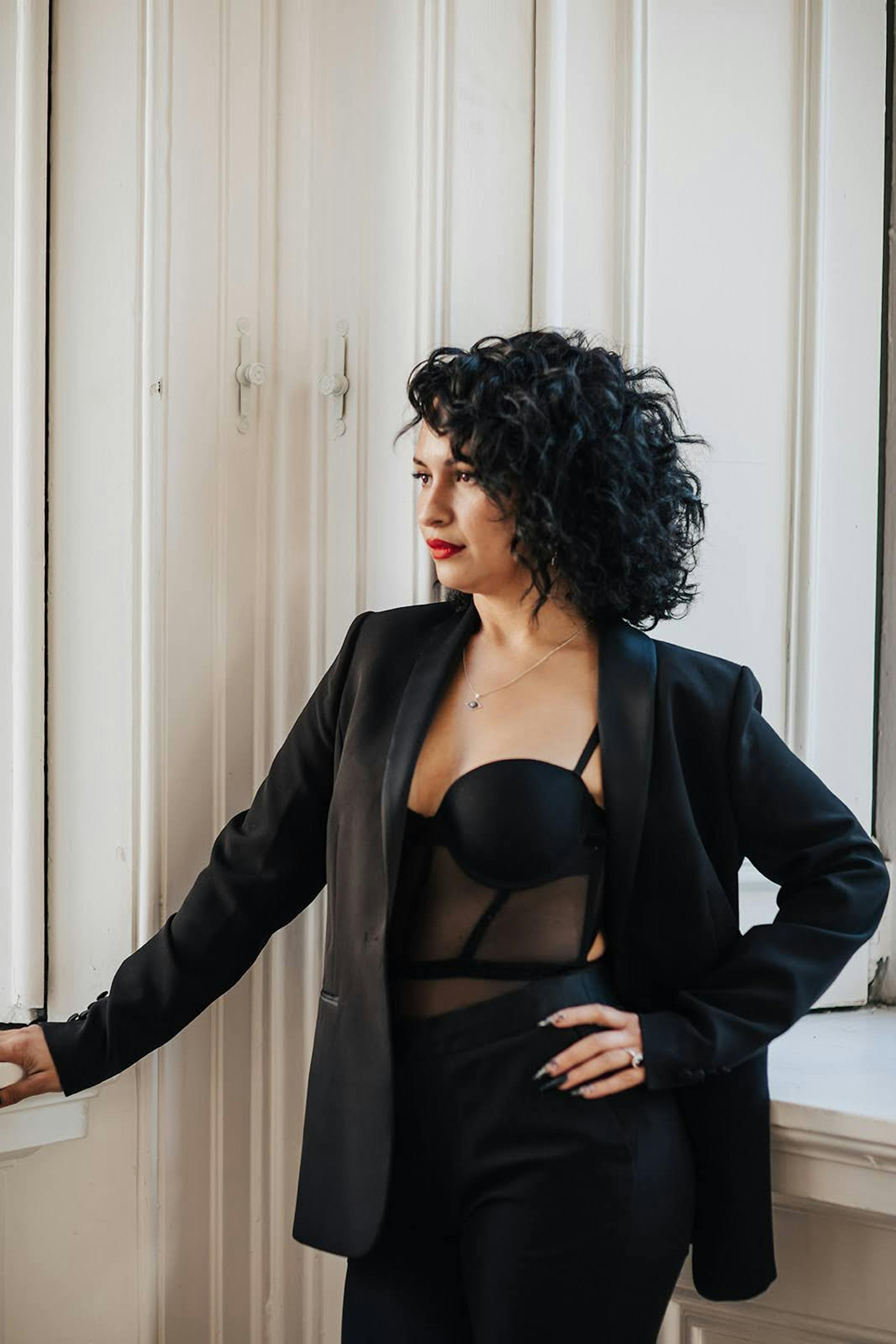 Women’s tuxedo shirts and other ideas to style your tuxedo or dressy pant suit.