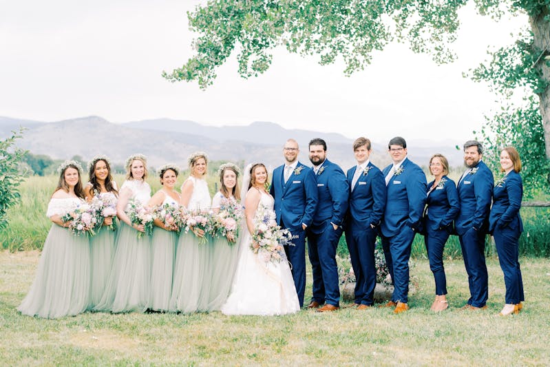 blue rustic wedding 