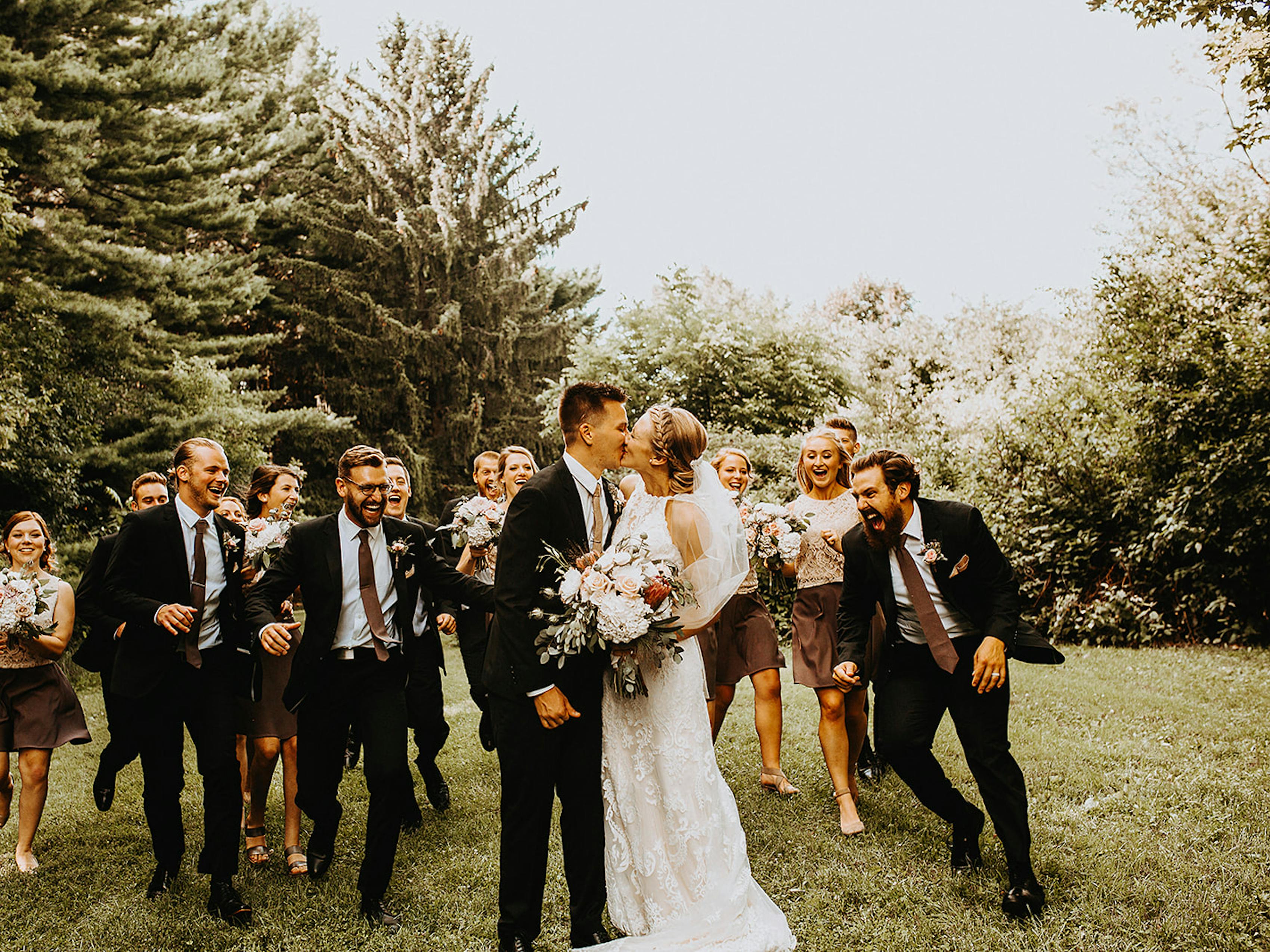 Black wedding suits for men