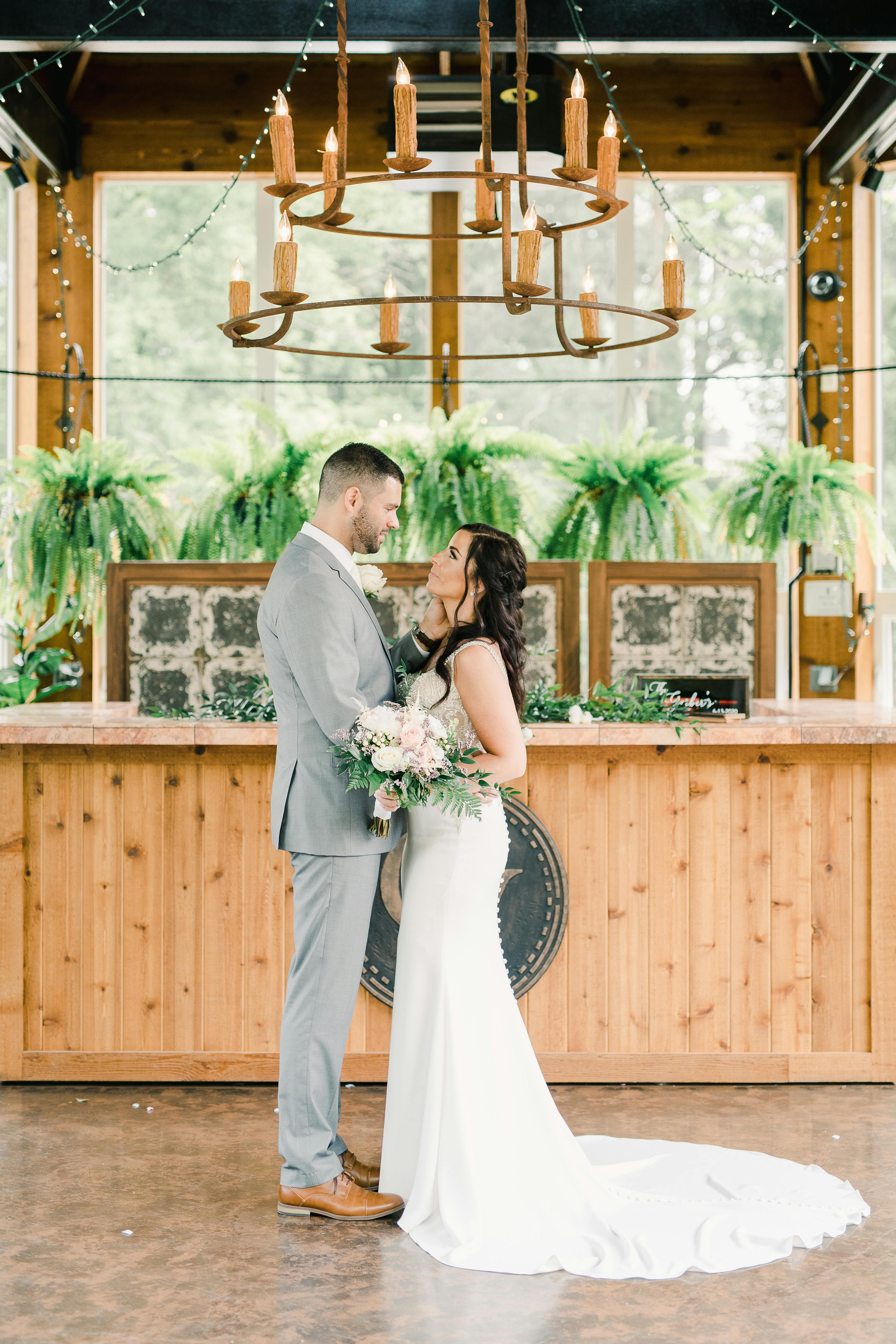 light gray wedding suits