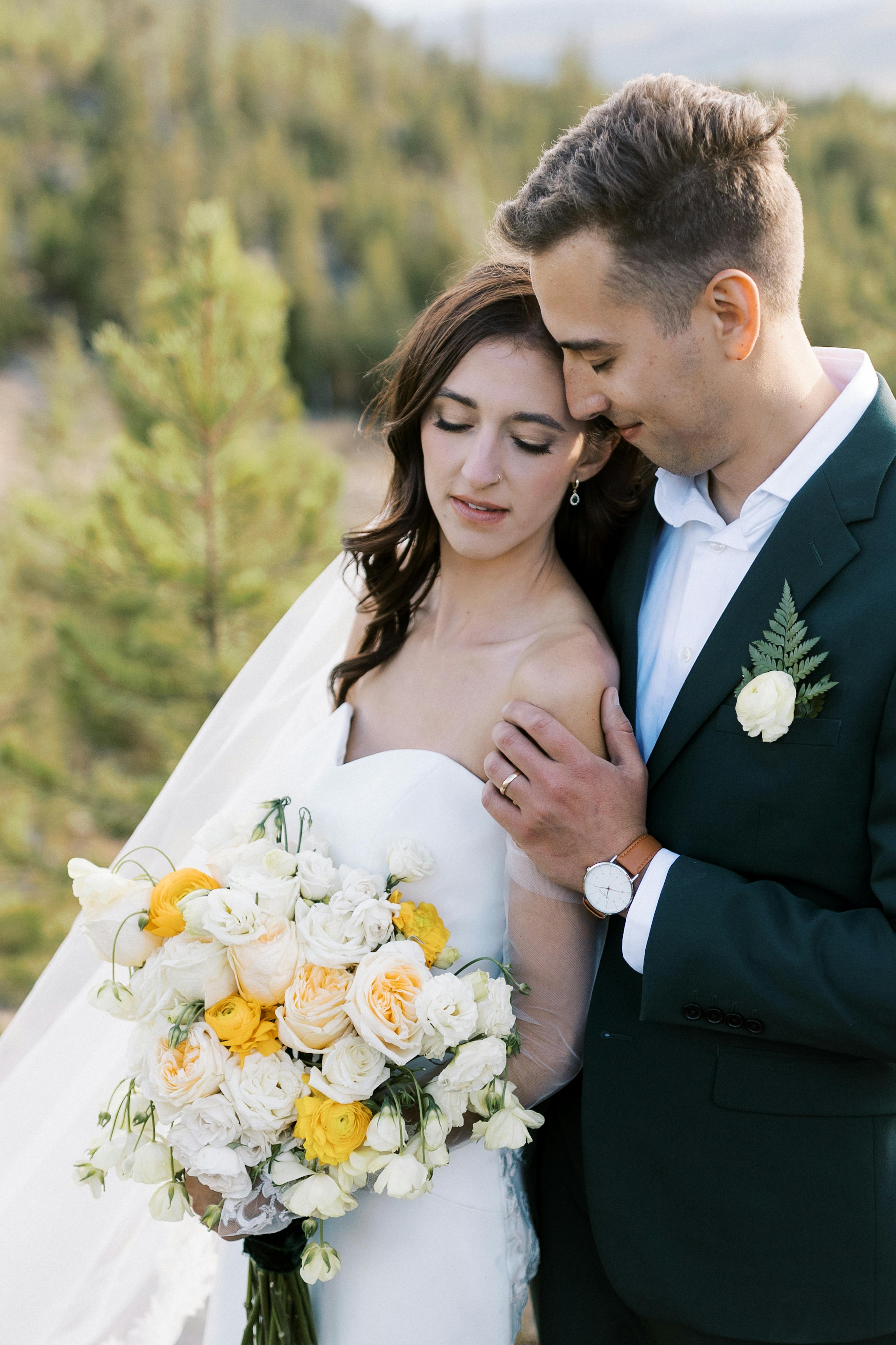 dark green wedding suits