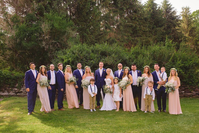 brilliant blue groomsmen suits