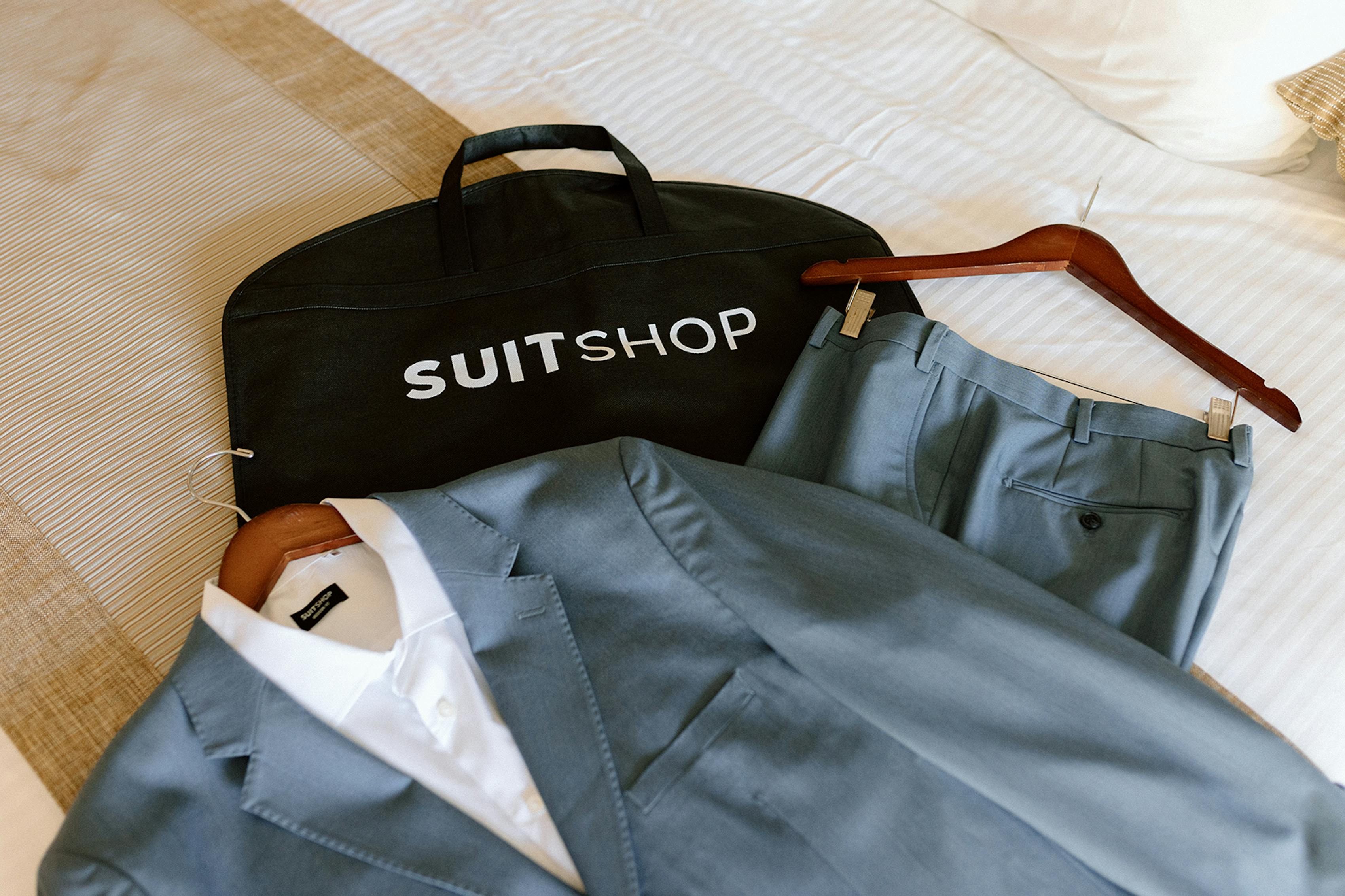 light blue beach suits