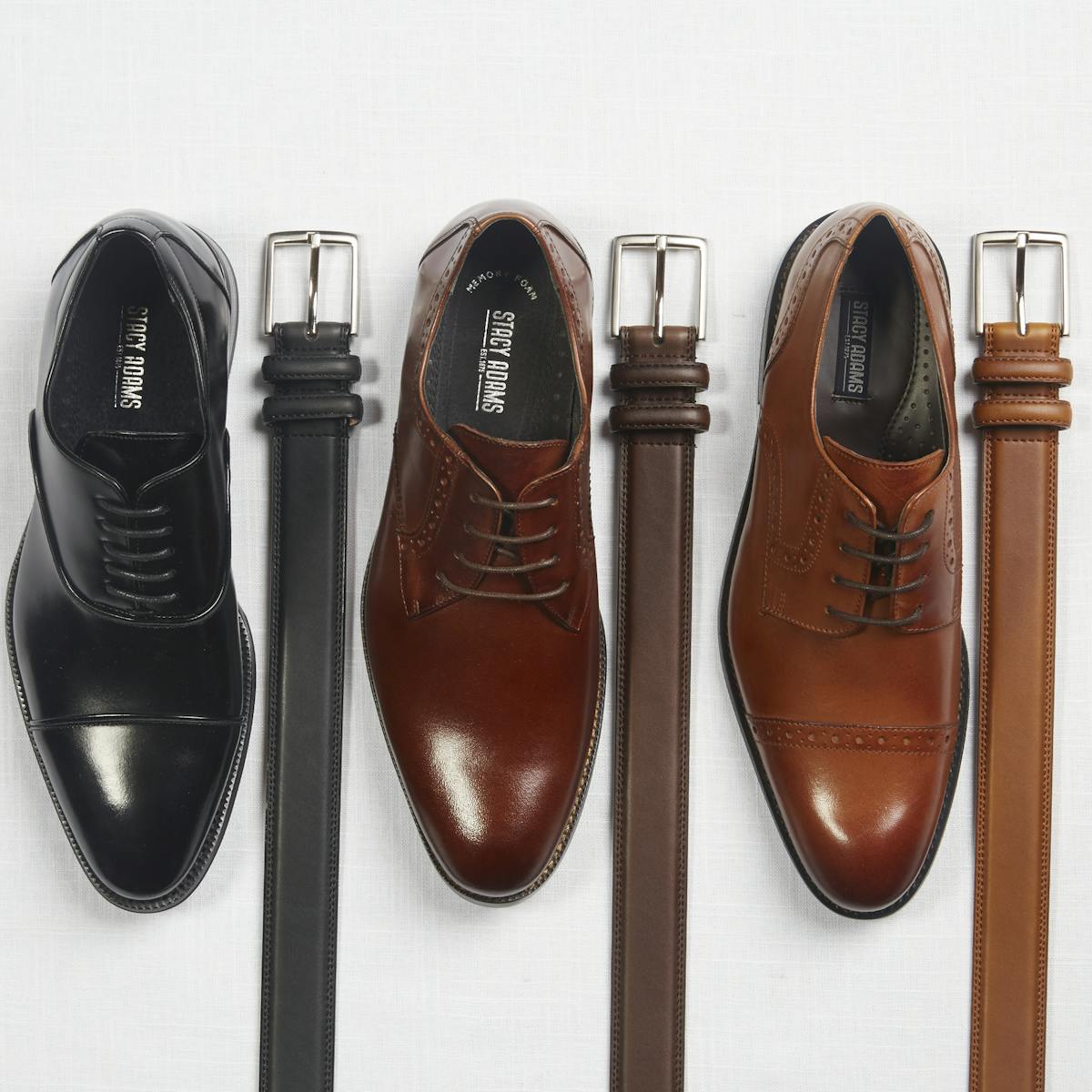 black suit brown shoes