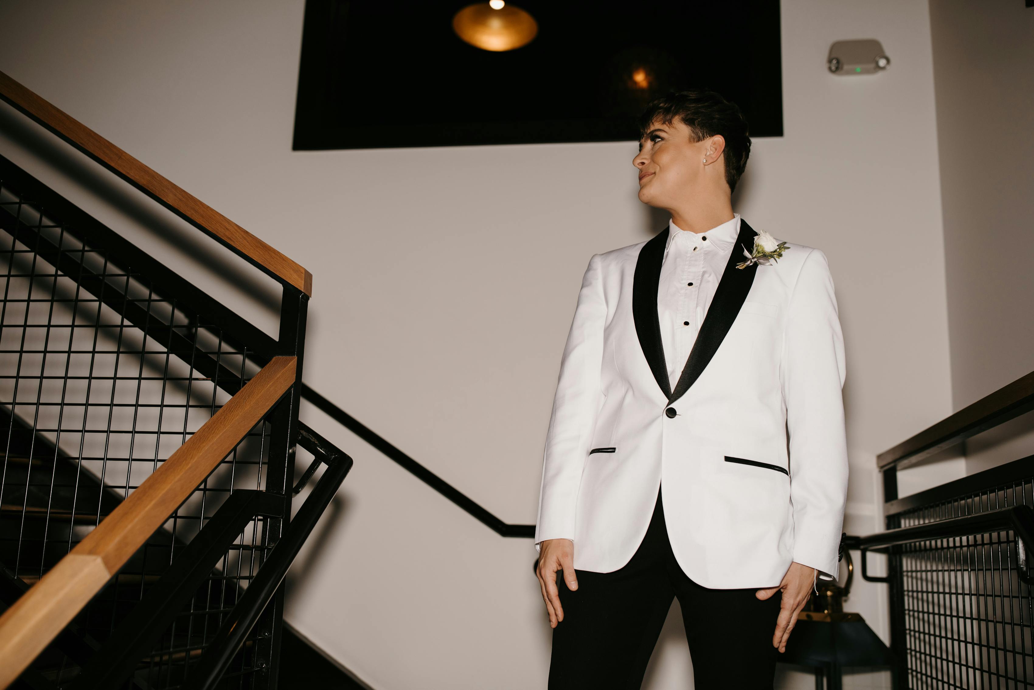 black and white tuxedo for wedding