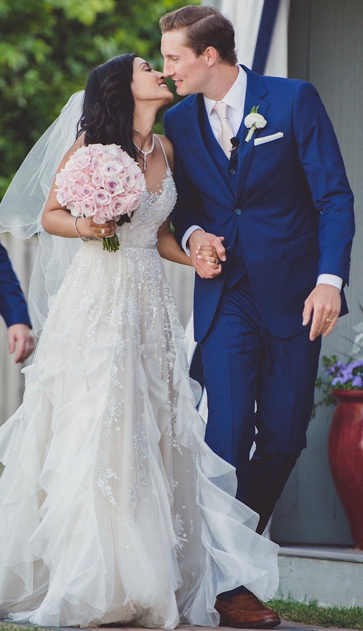 Real Weddings_Brad and Rica_Blue Groom Suit