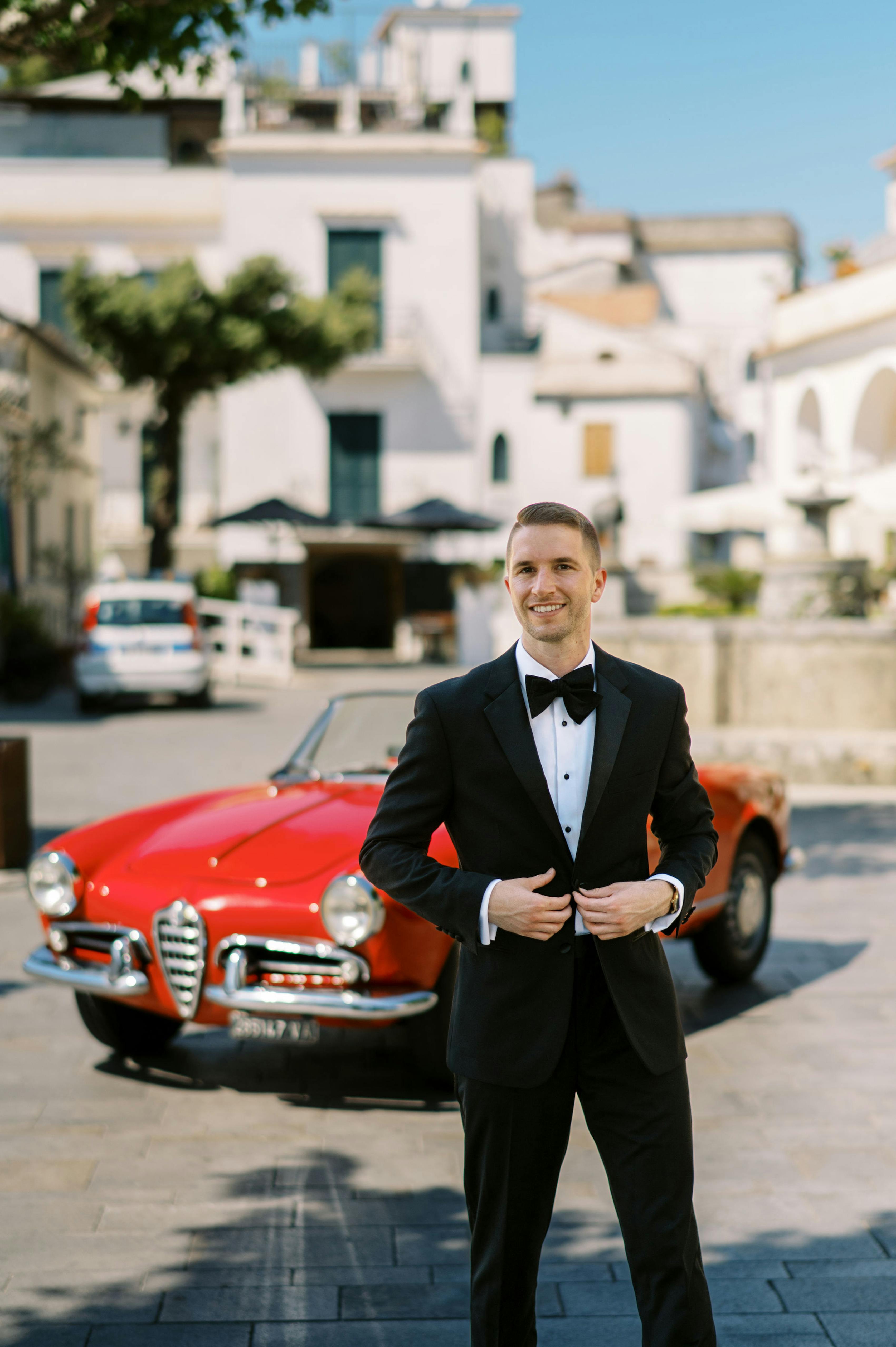 Black Tuxedo Groom Style