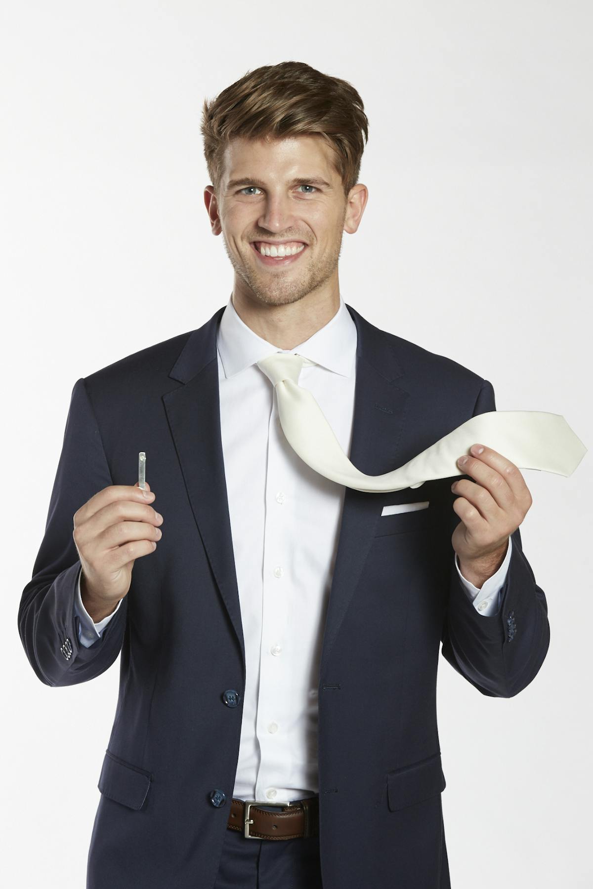 Men's Wedding Accessories: How To Place a Tie Bar