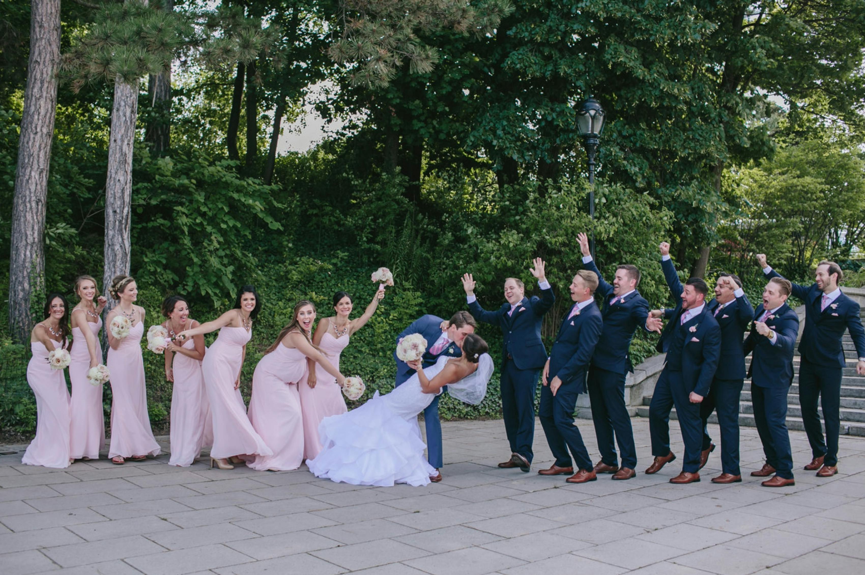 Navy Blue Groomsmen Suits
