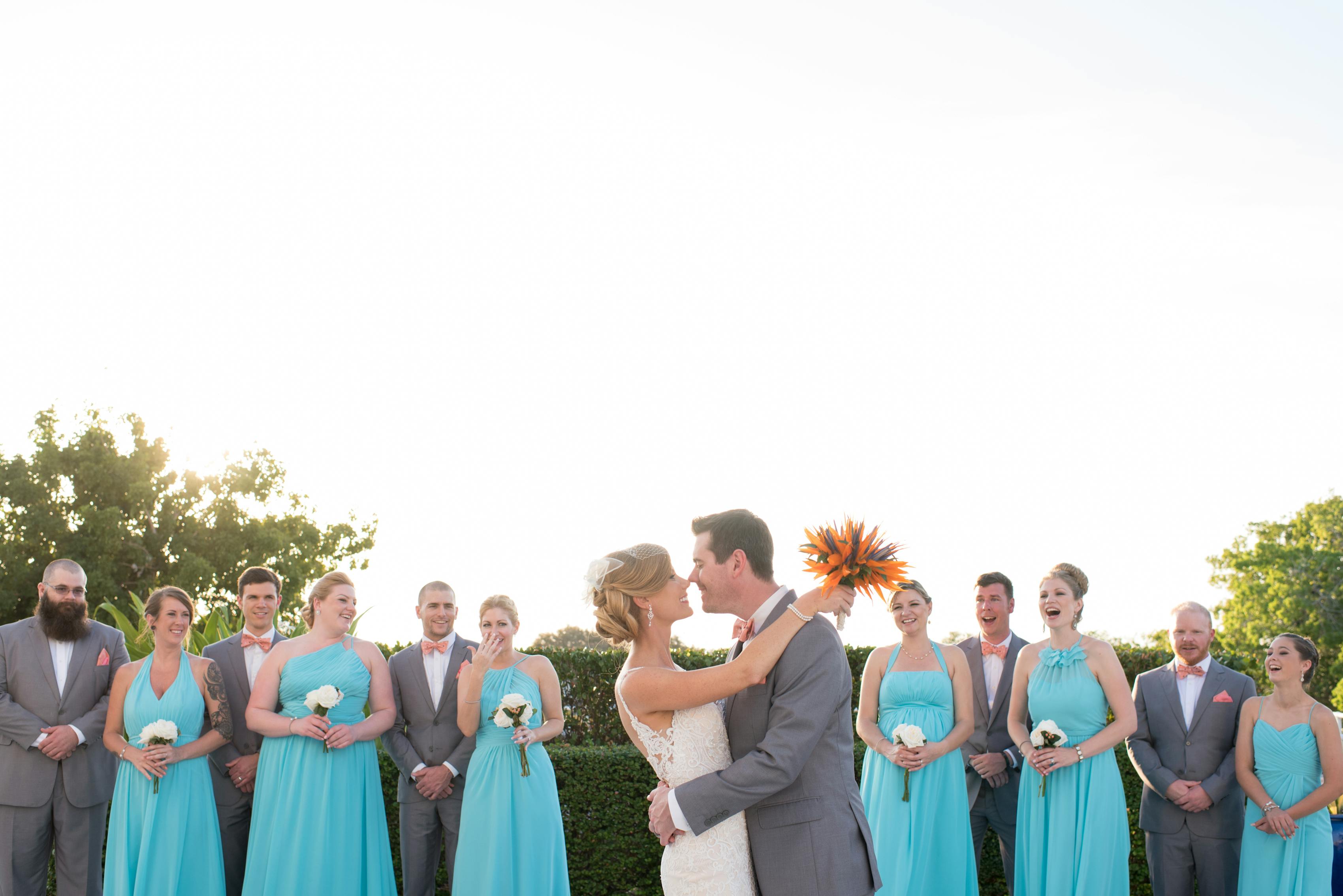 textured gray groom suit