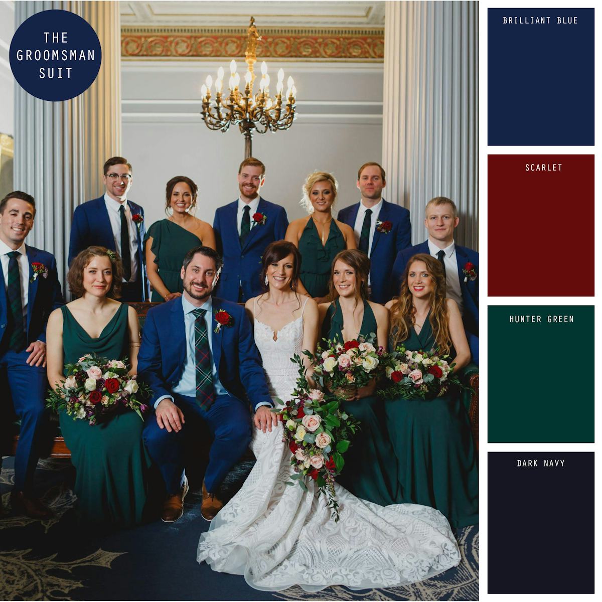green winter wedding color ideas