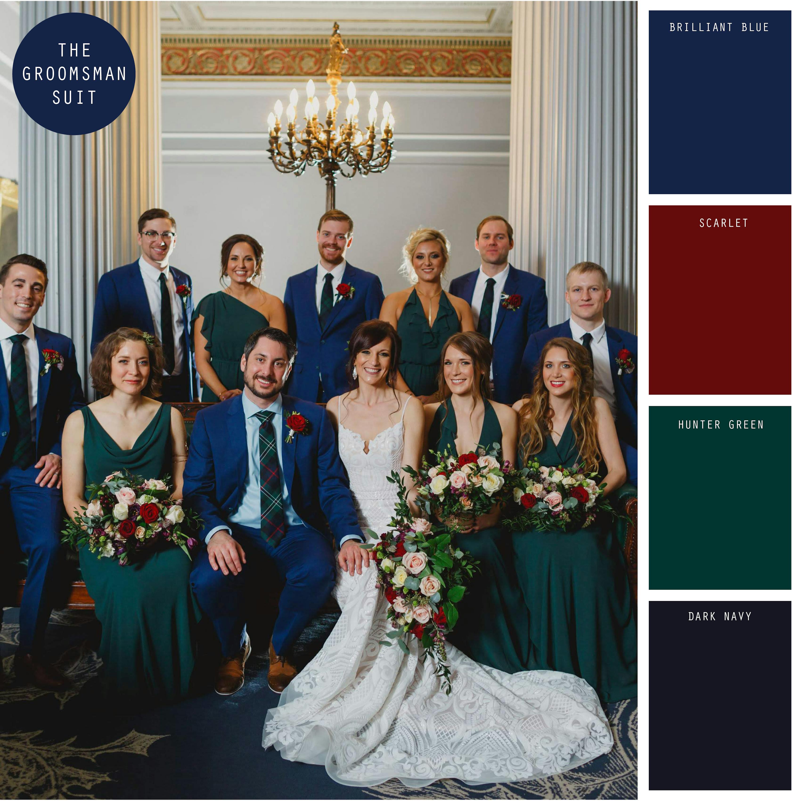 green winter wedding color ideas