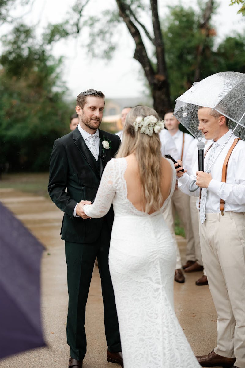 rainy wedding ceremony ideas