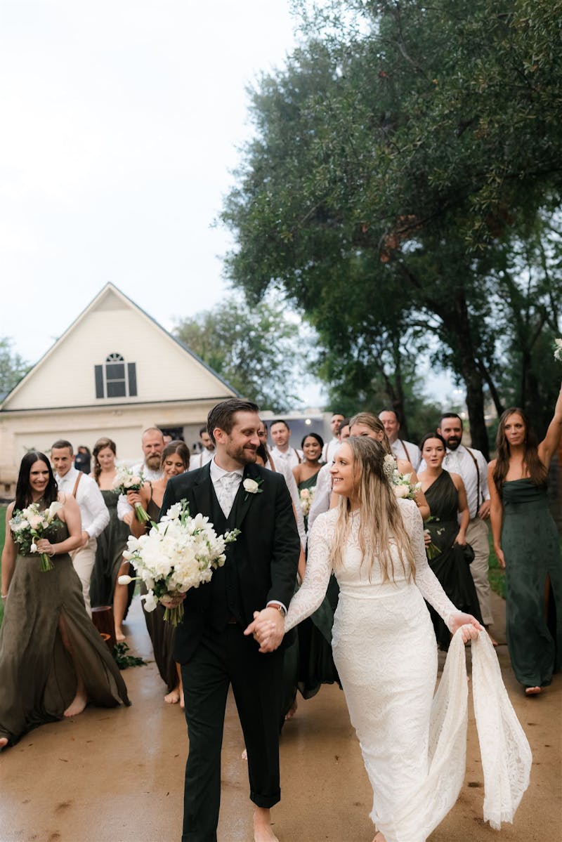 dark green wedding color palette