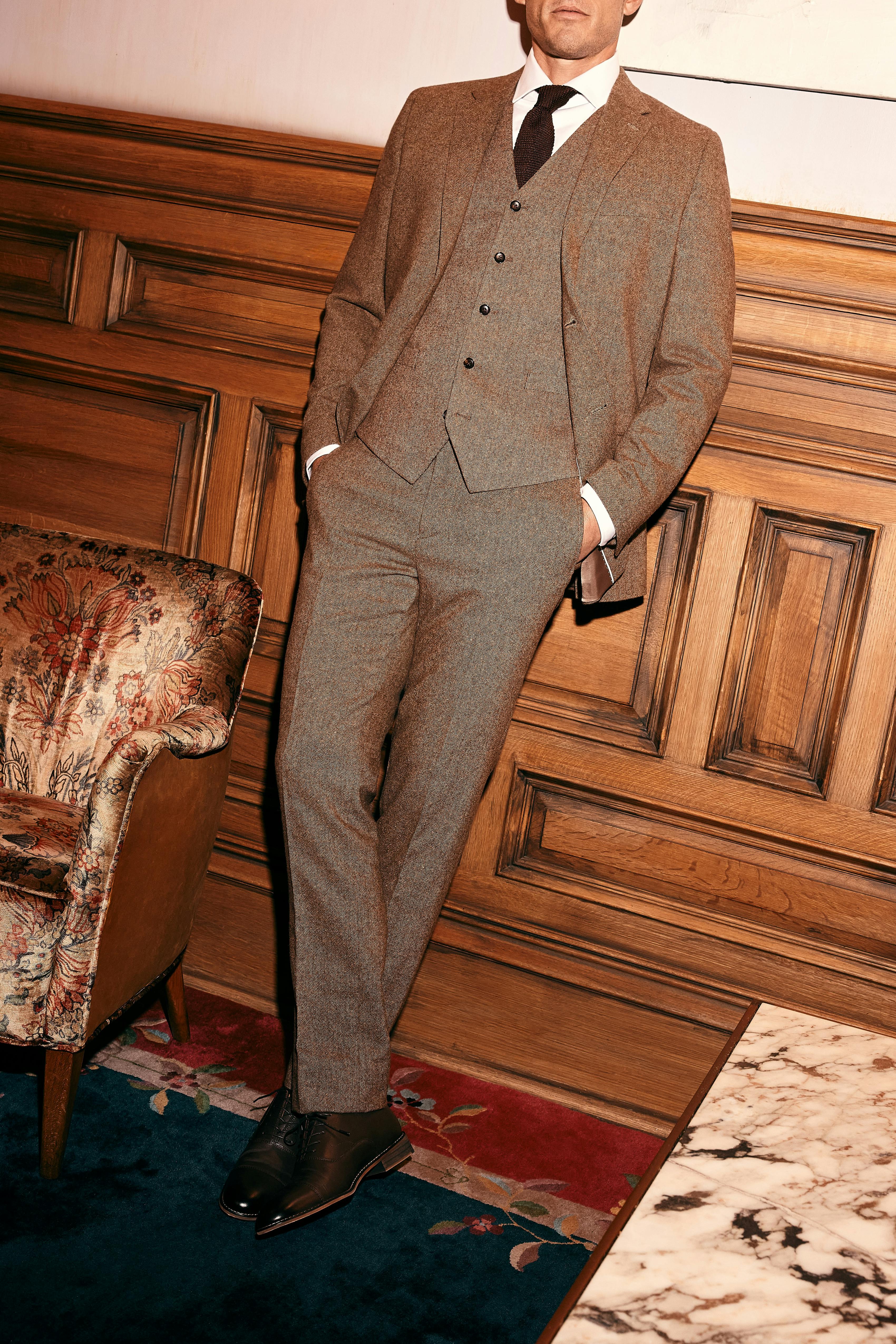 3 piece tweed suit for vintage prom style