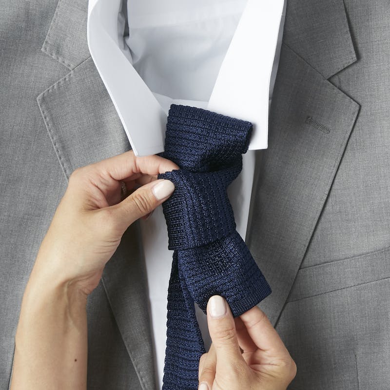 how to wear knit ties with your wedding attire for men