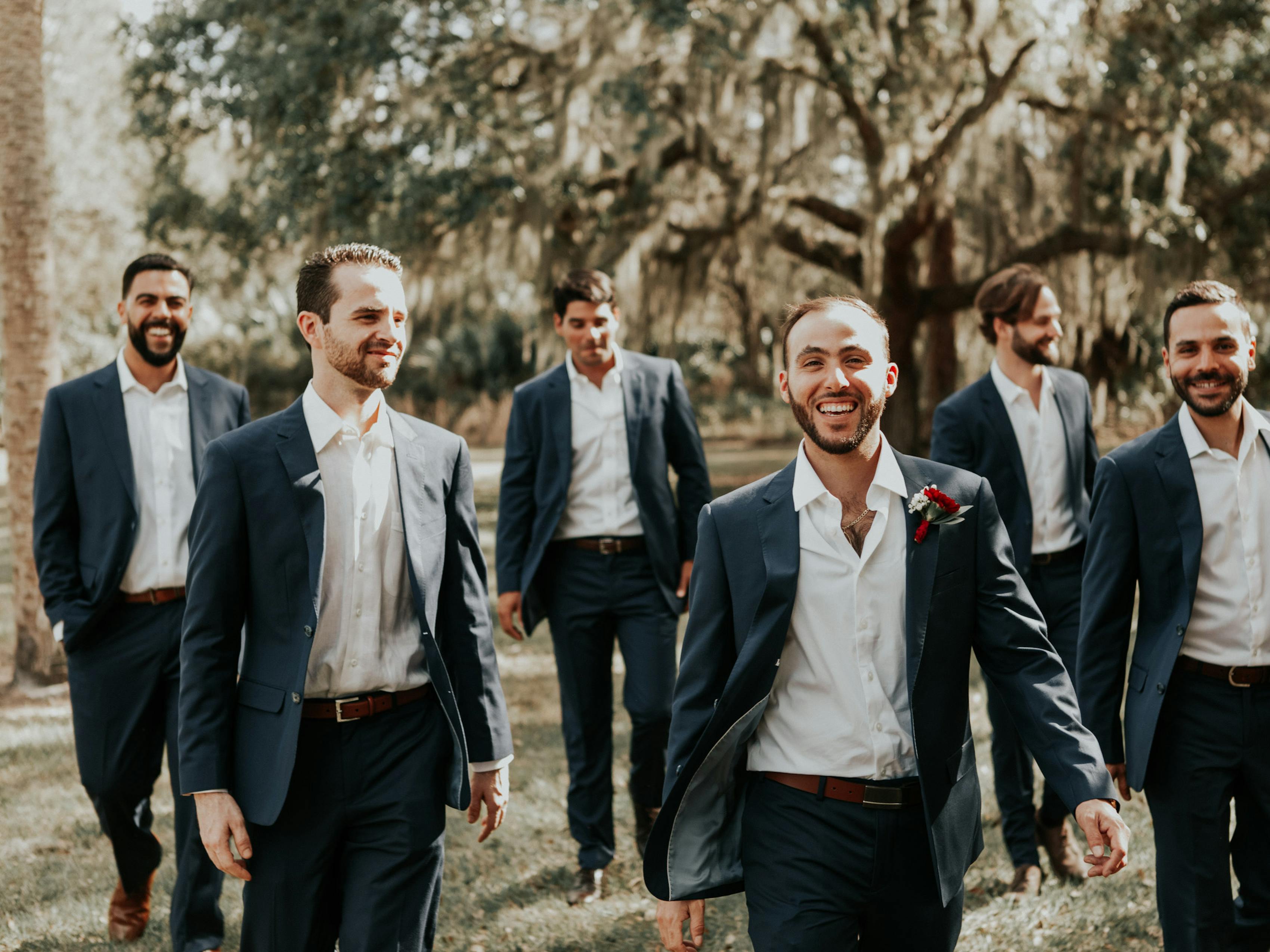 Real Weddings_Blue Wedding Suits