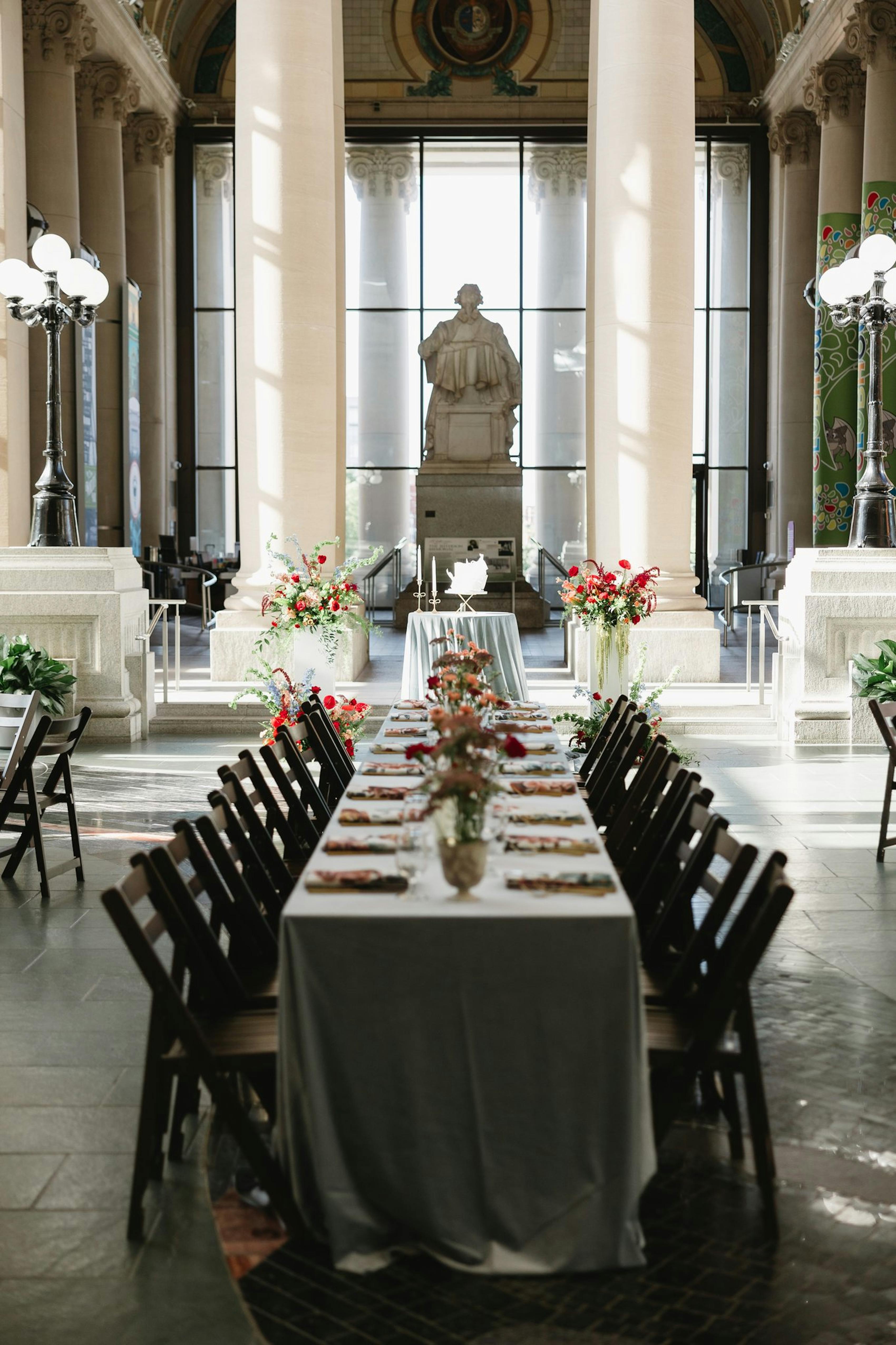 museum wedding seating