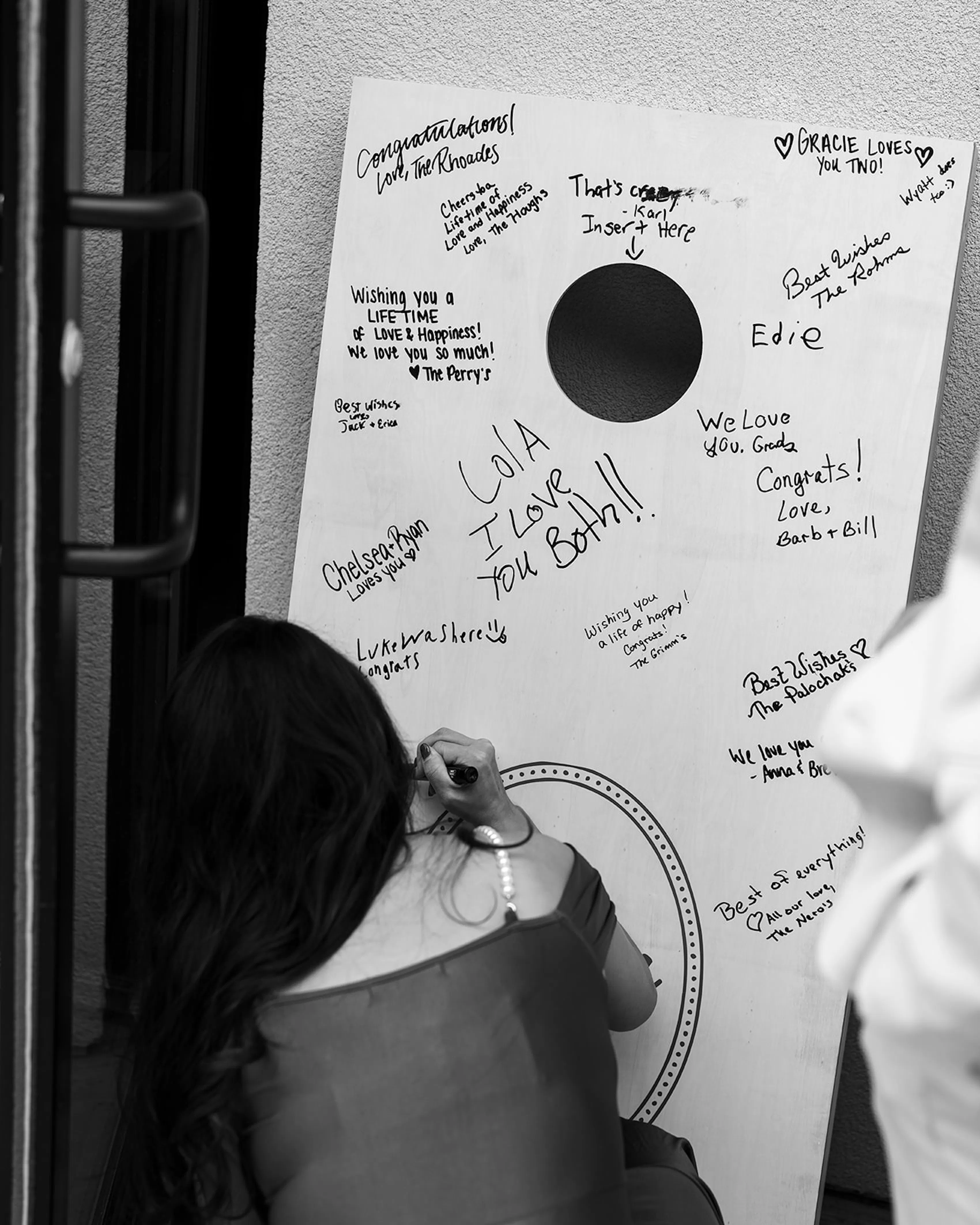 Unique guestbook idea signing large decor sign