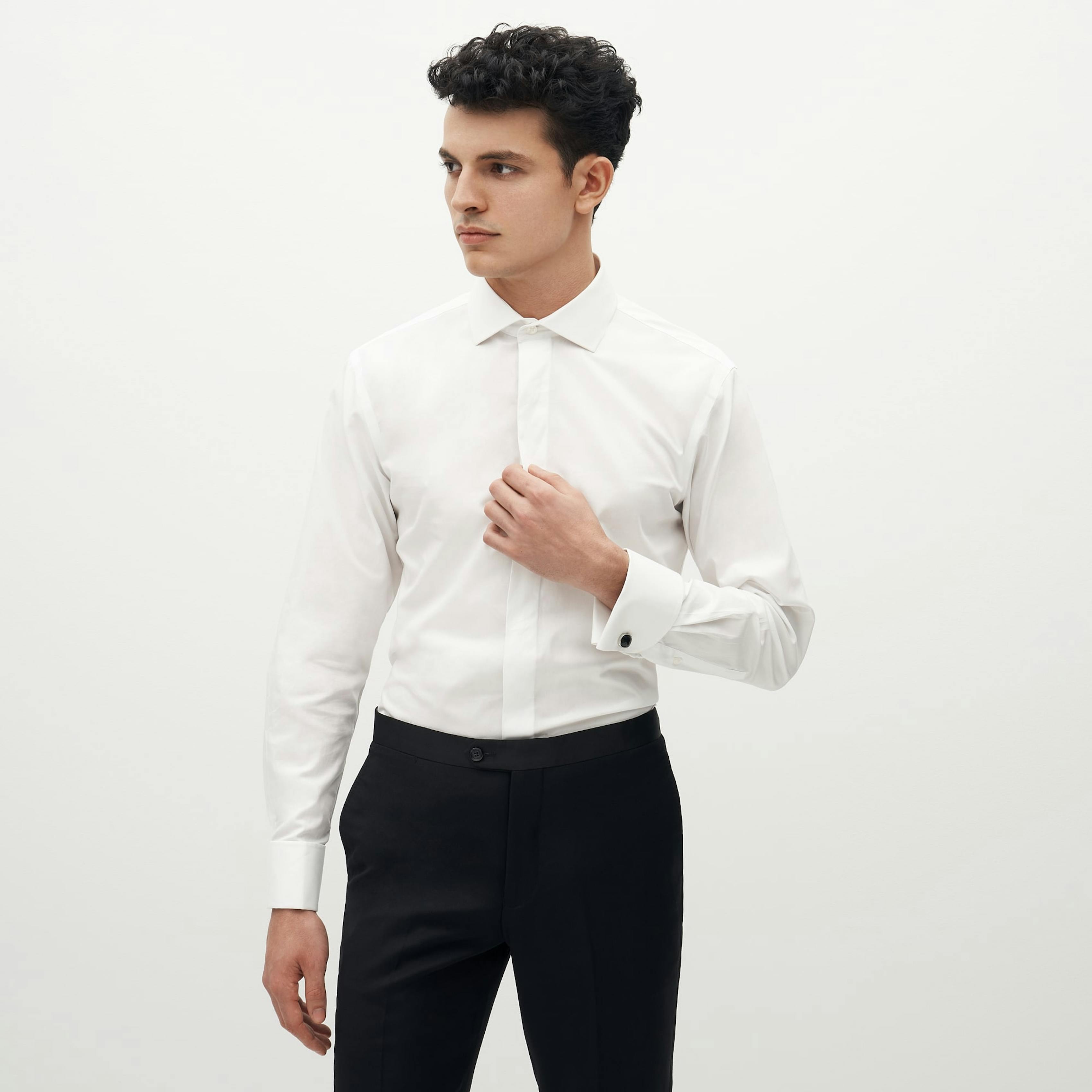 French cuff dress shirt.