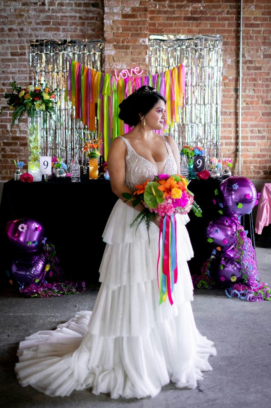 Neon inspired wedding ideas