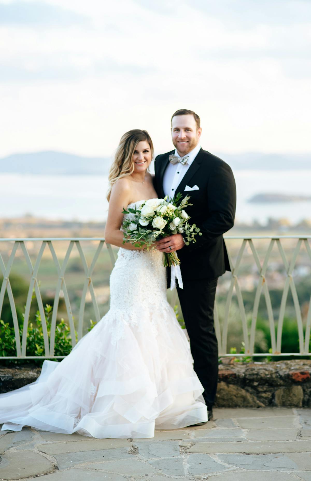 Groom in formal black tuxedo