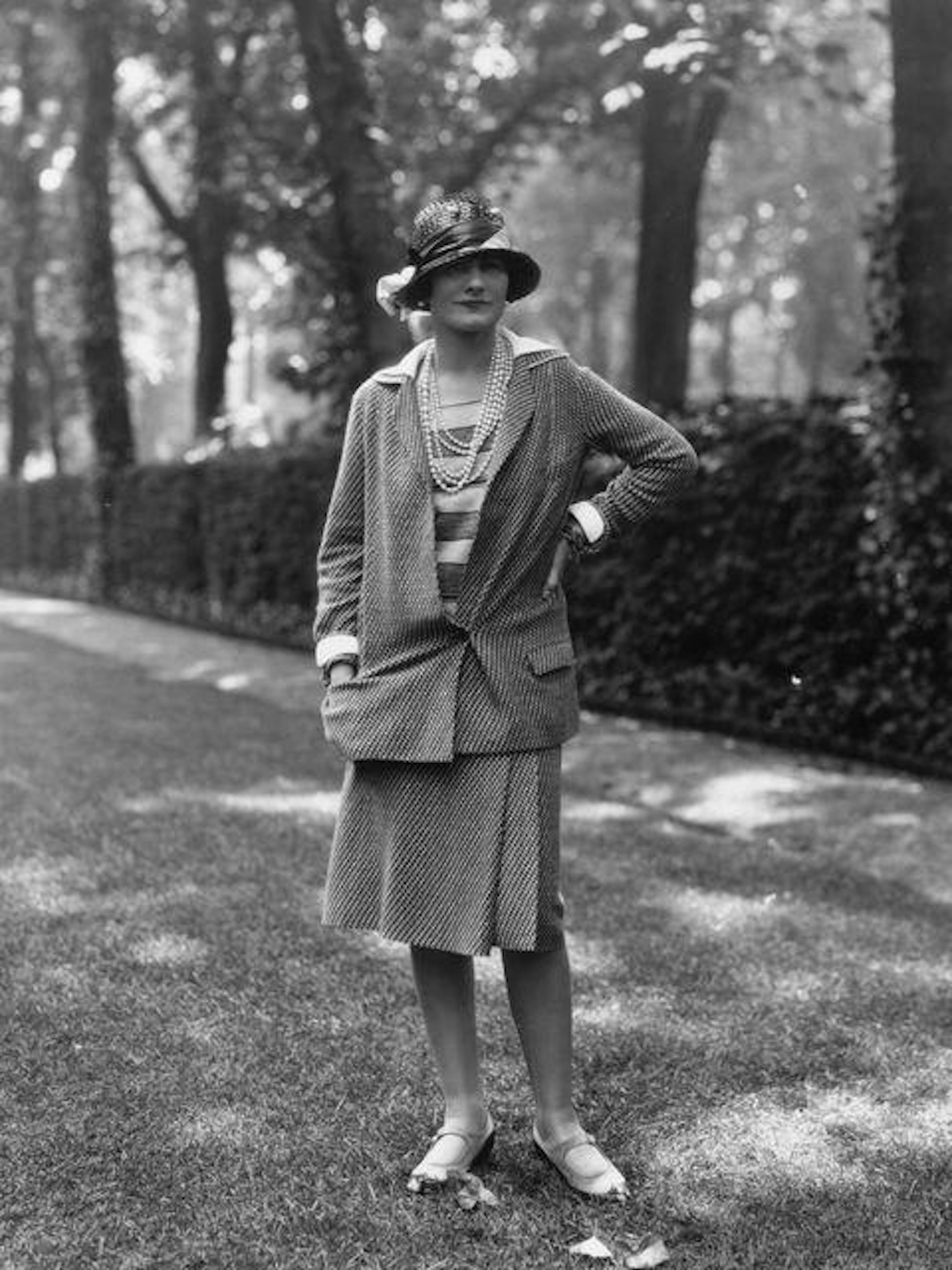 chanel tweed suit