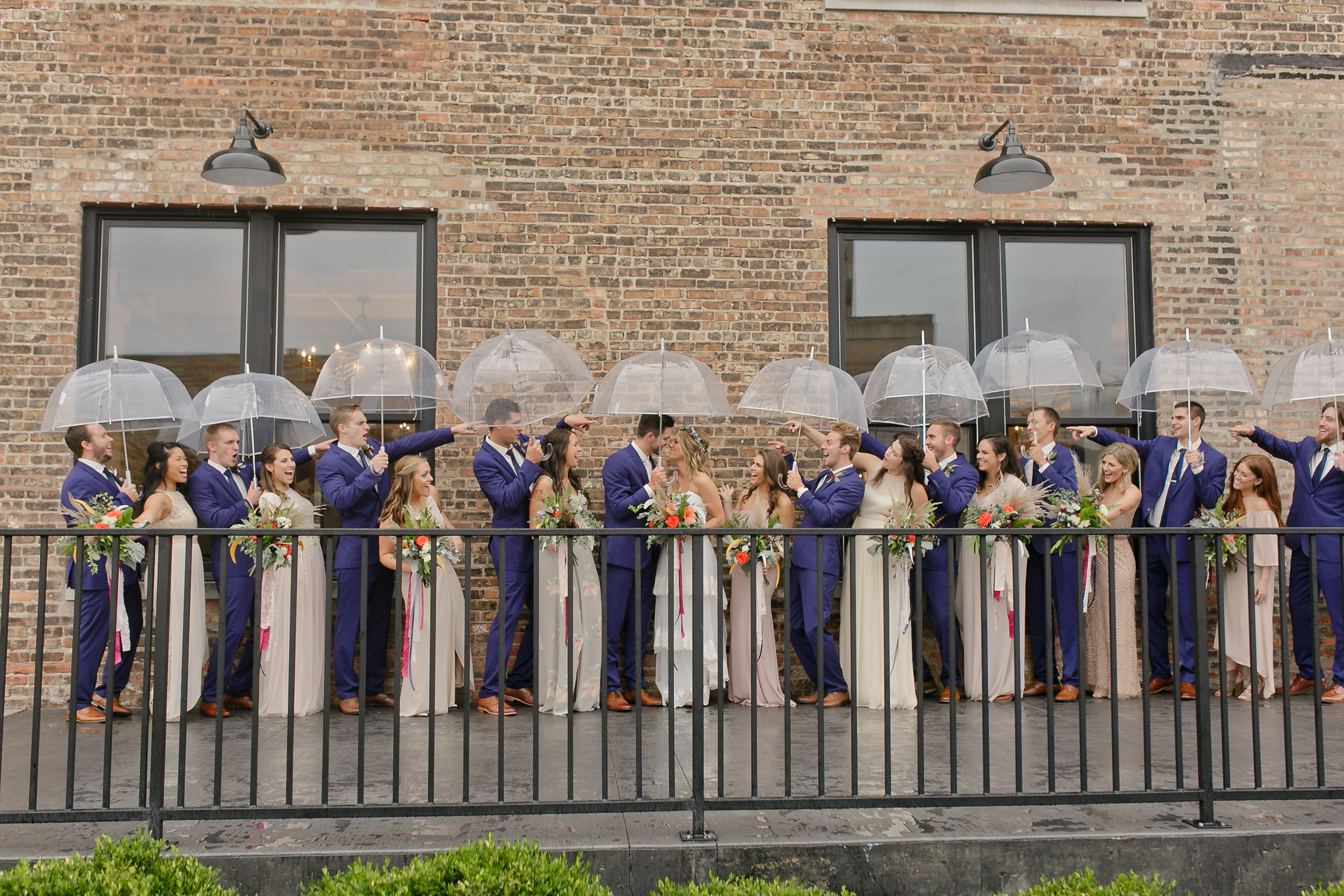 Brilliant blue wedding suits for men