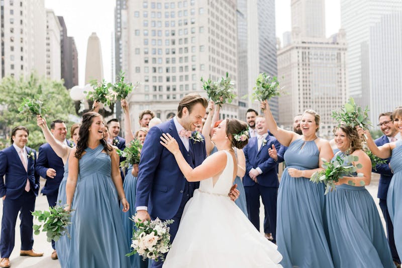 dusty blue wedding colors