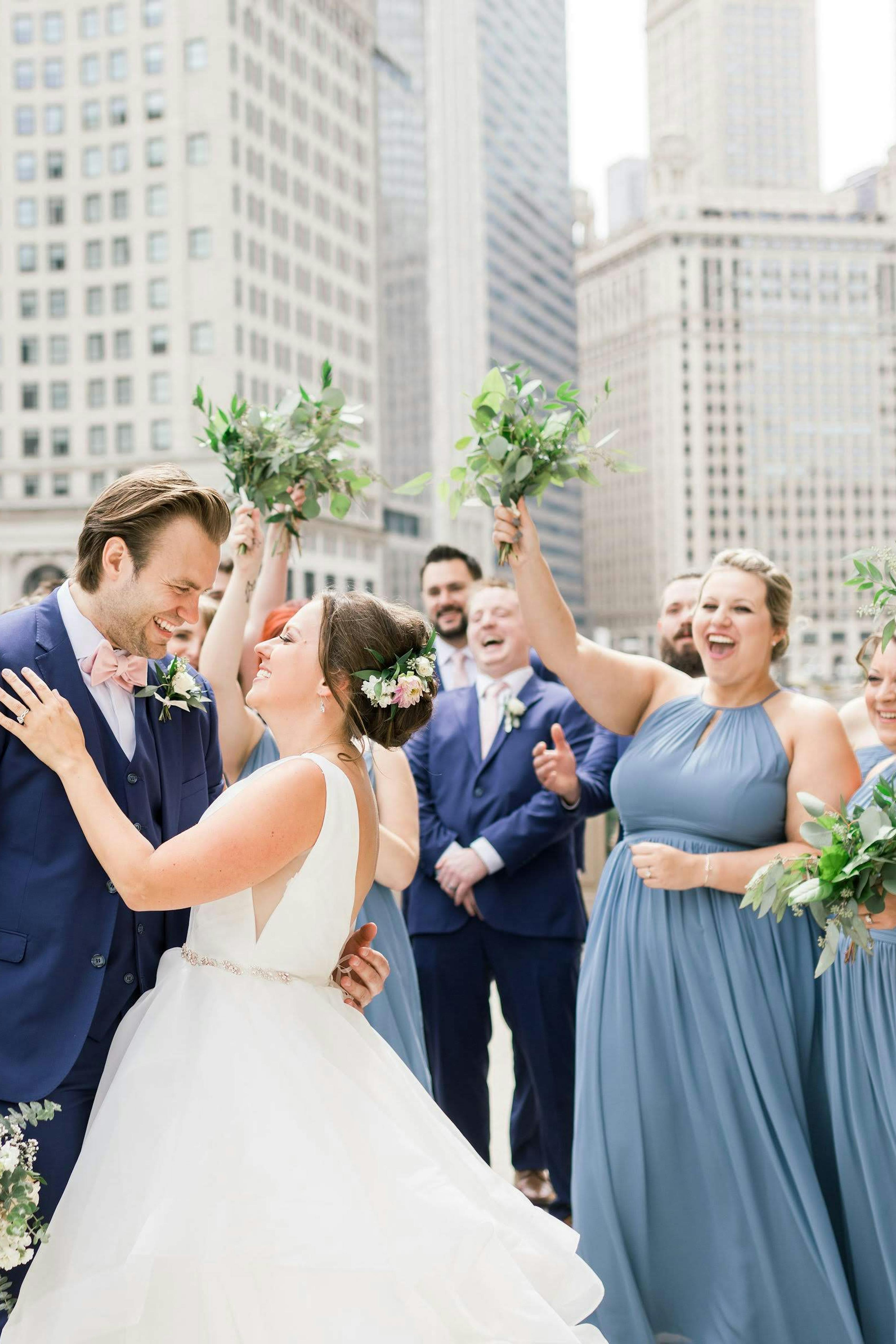 dusty blue wedding colors