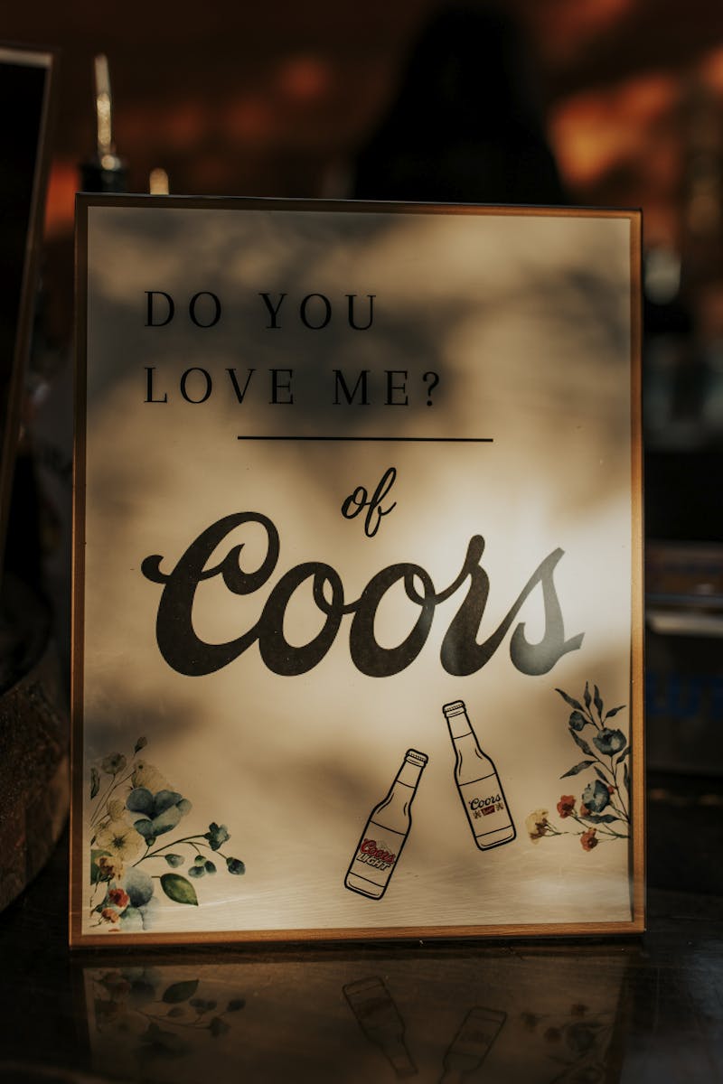 custom wedding signage