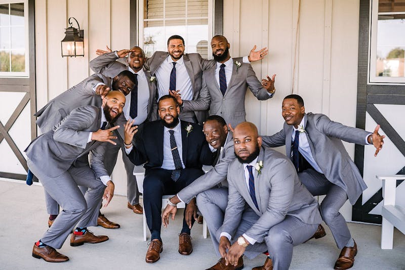 the groomsman suit real weddings