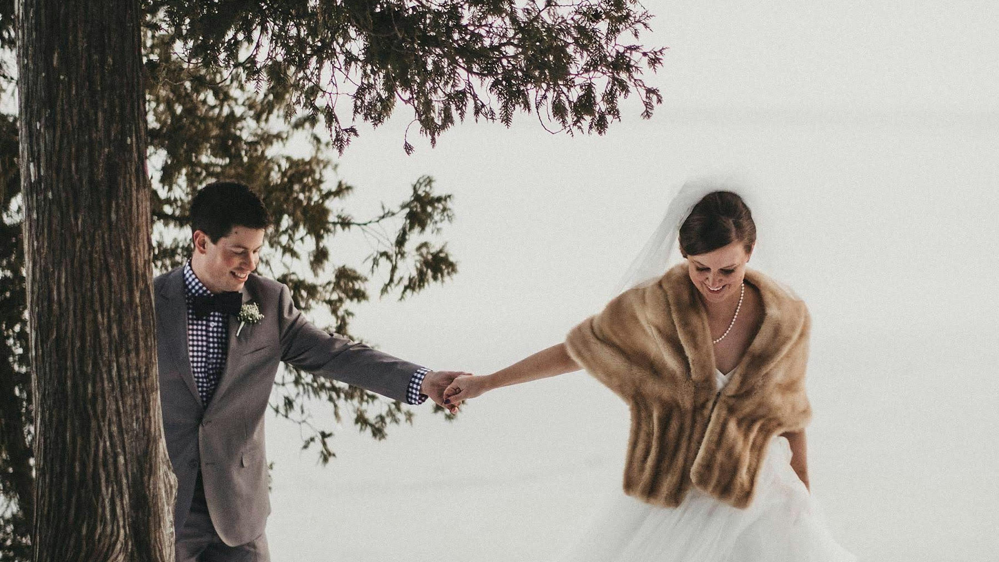 Winter Wedding Couple