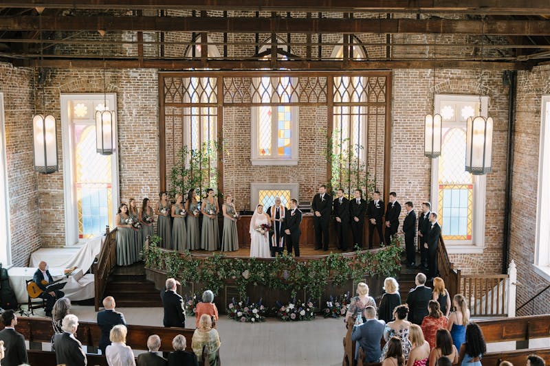 indoor garden wedding